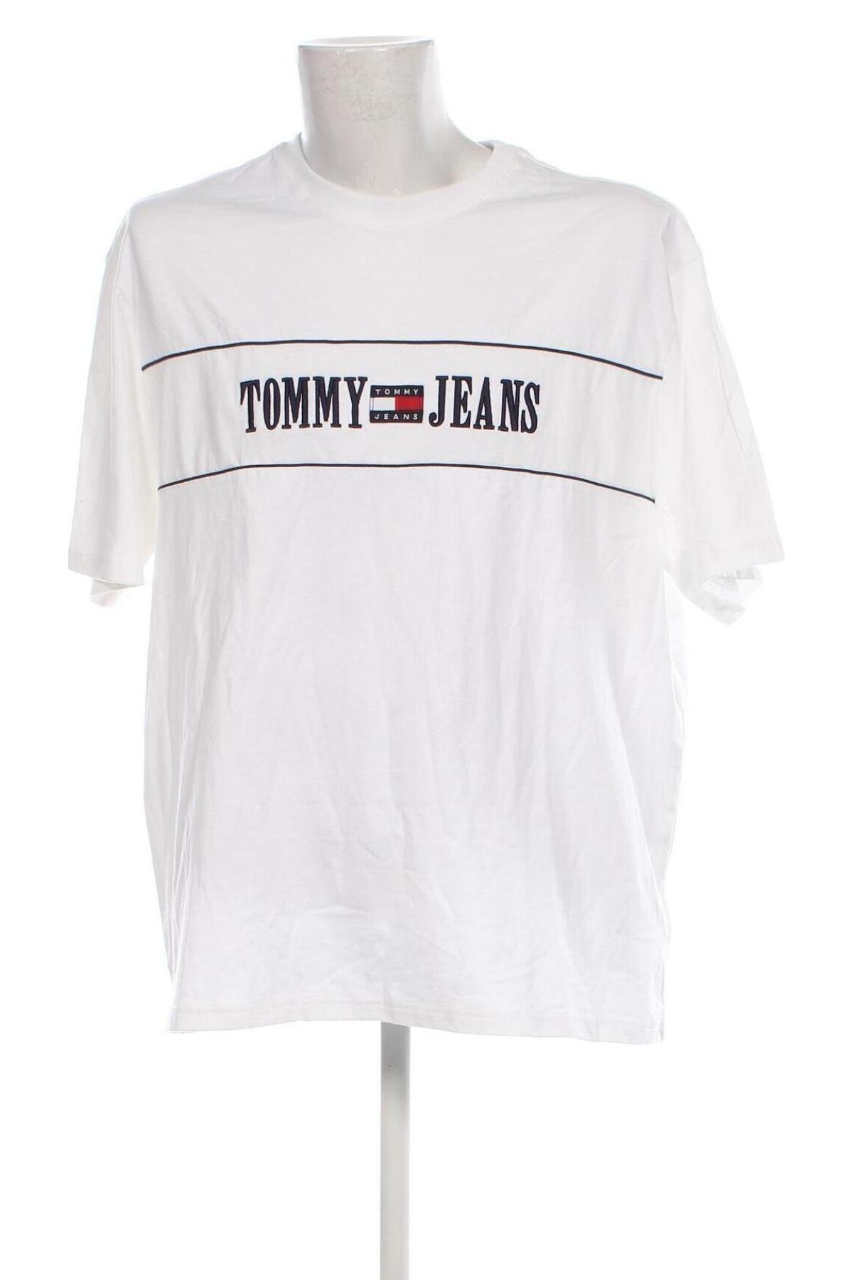 Herren Shirt Tommy Jeans, Größe XL, Farbe Weiß, Preis 52,89 €