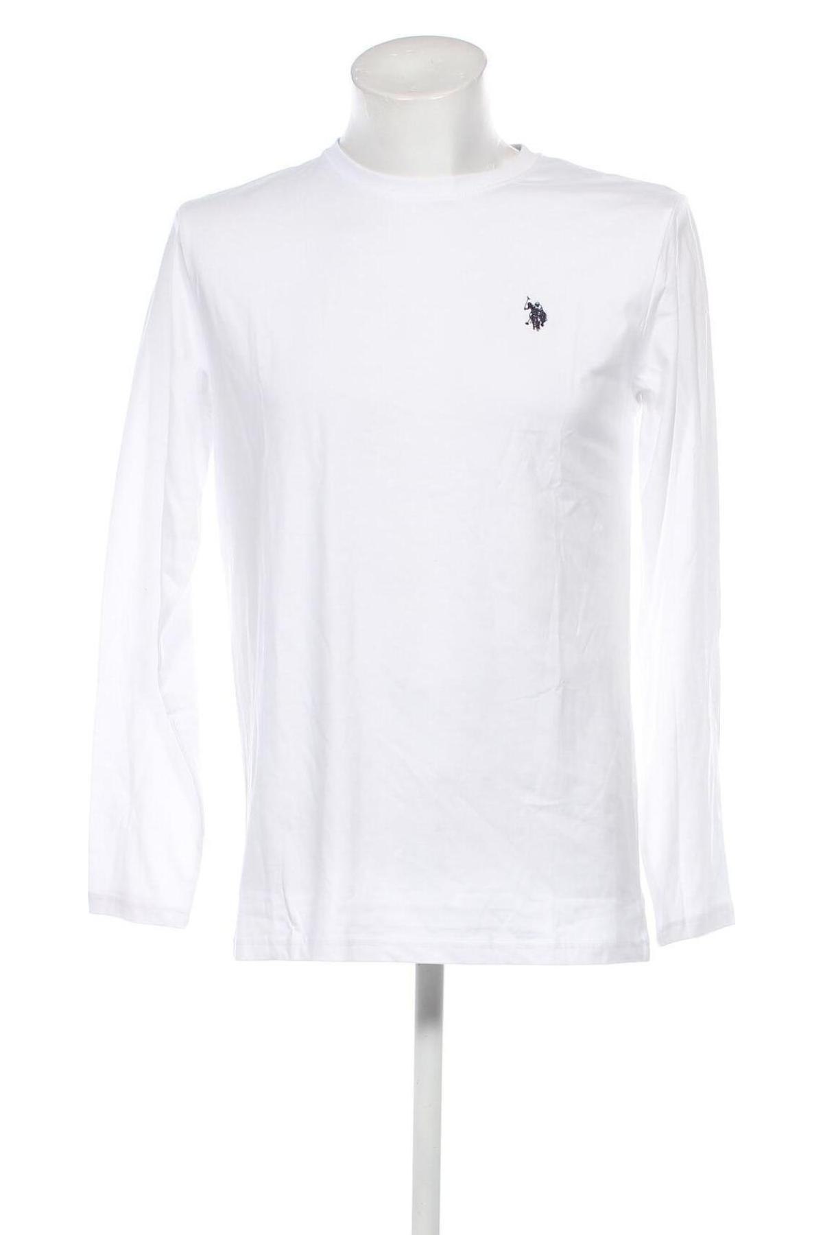 Ανδρική μπλούζα U.S. Polo Assn., Μέγεθος L, Χρώμα Λευκό, Τιμή 50,10 €