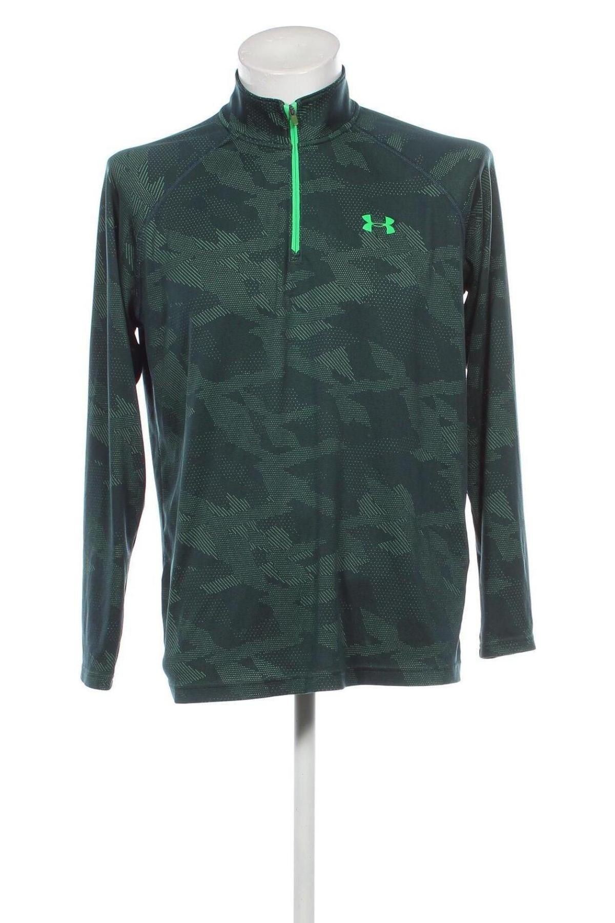 Мъжка блуза Under Armour, Размер L, Цвят Зелен, Цена 33,24 лв.