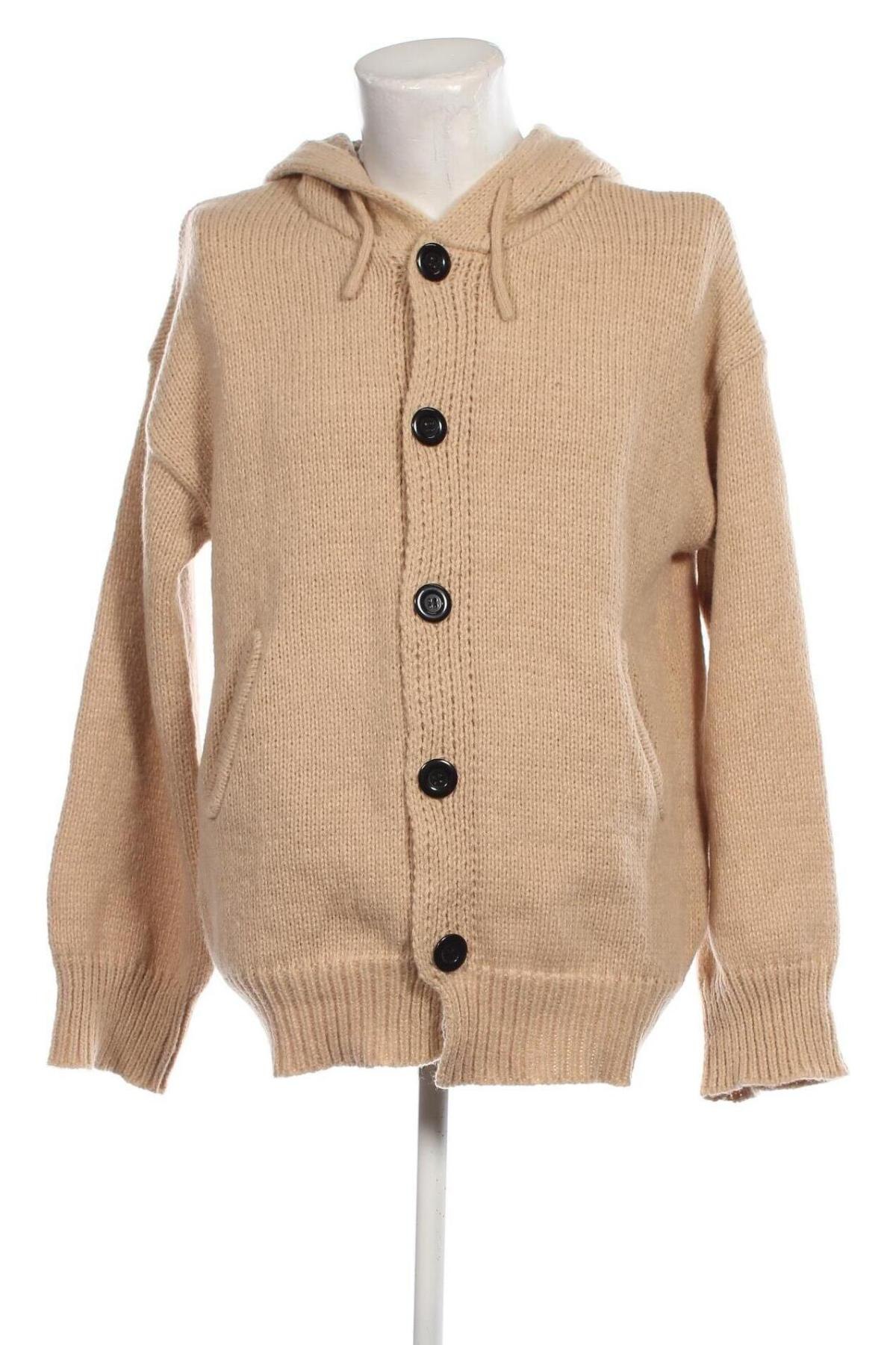 Herren Strickjacke, Größe S, Farbe Beige, Preis € 7,49