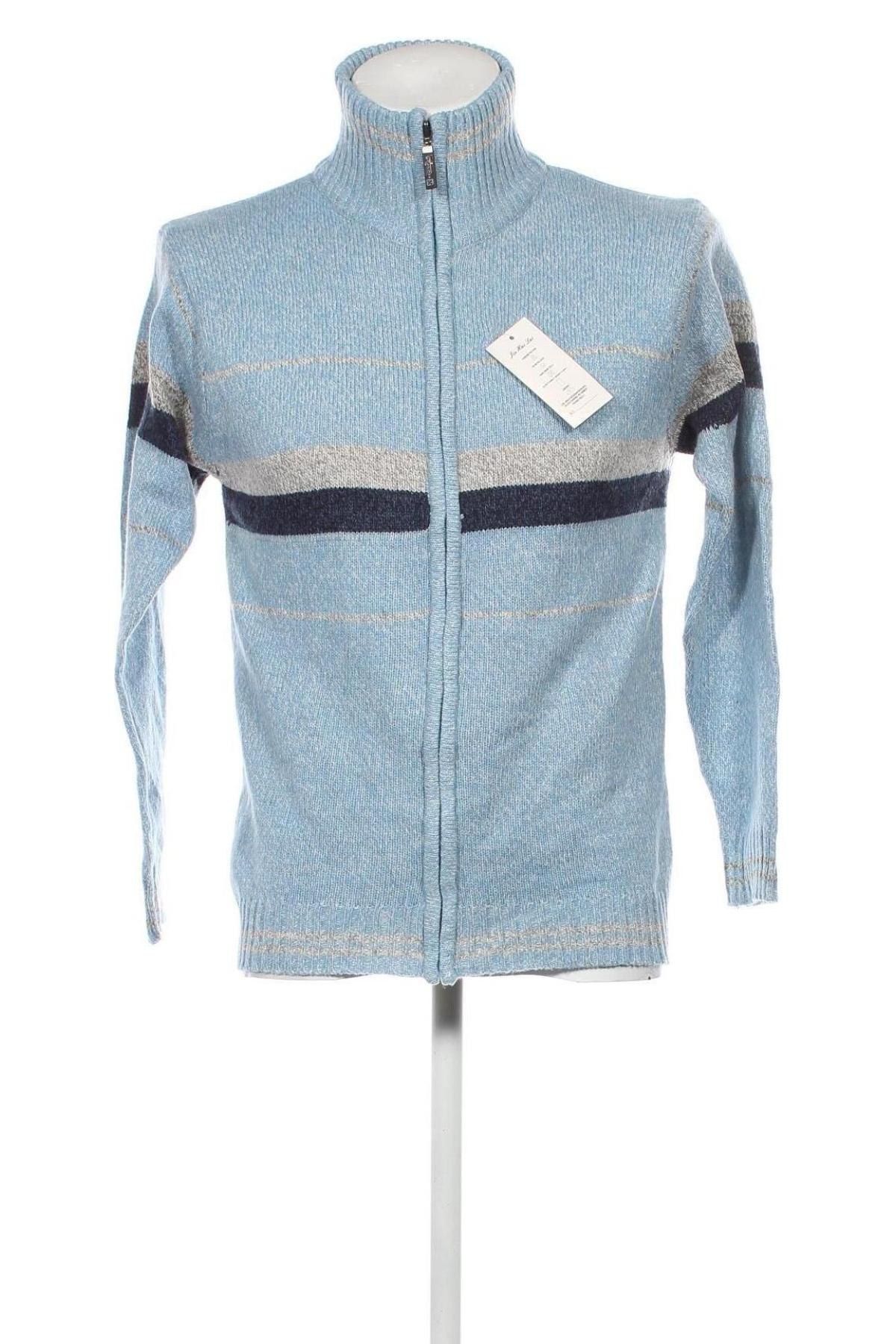 Herren Strickjacke, Größe M, Farbe Blau, Preis 22,41 €