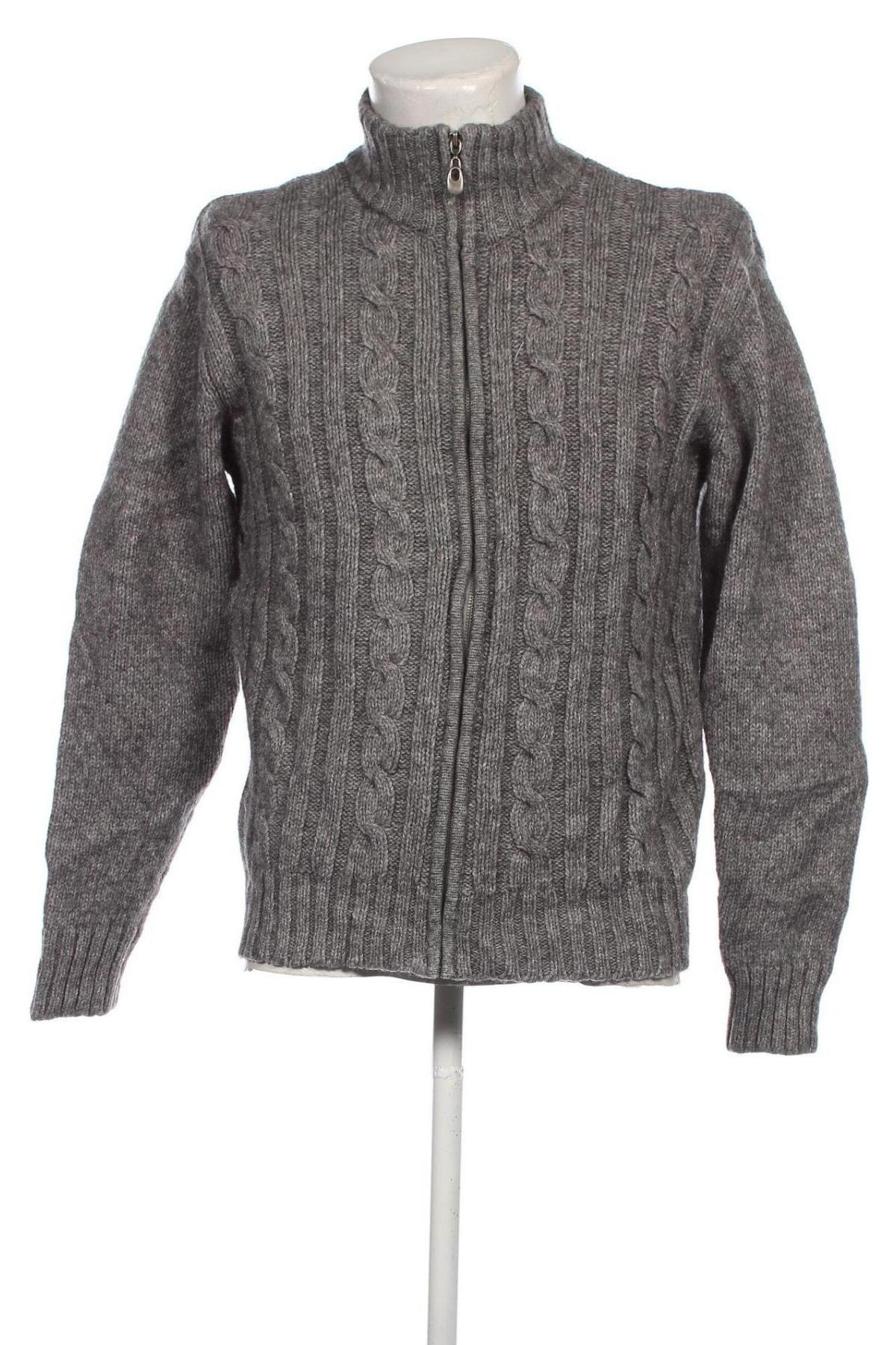 Herren Strickjacke Heine, Größe L, Farbe Grau, Preis 19,71 €