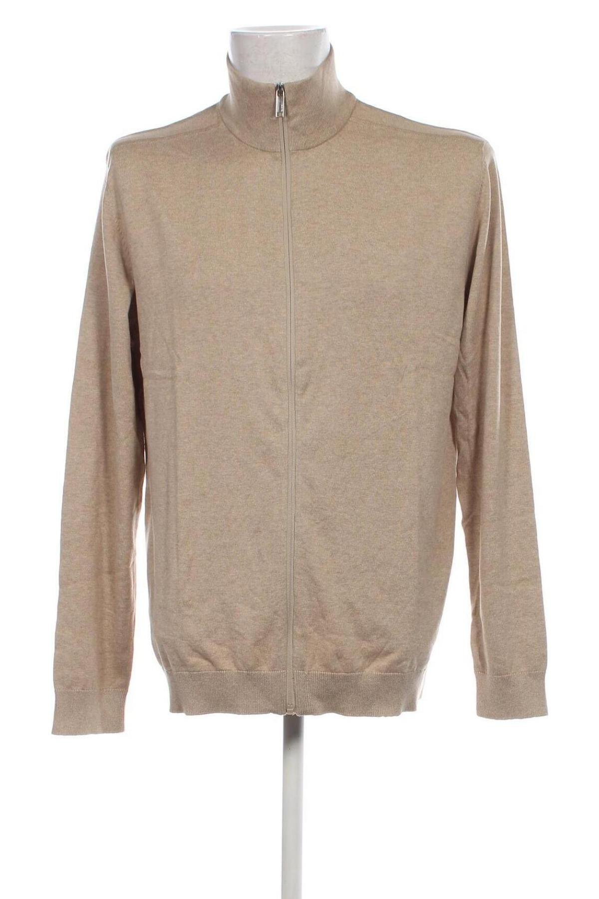 Herren Strickjacke Selected Homme, Größe XXL, Farbe Beige, Preis 33,56 €