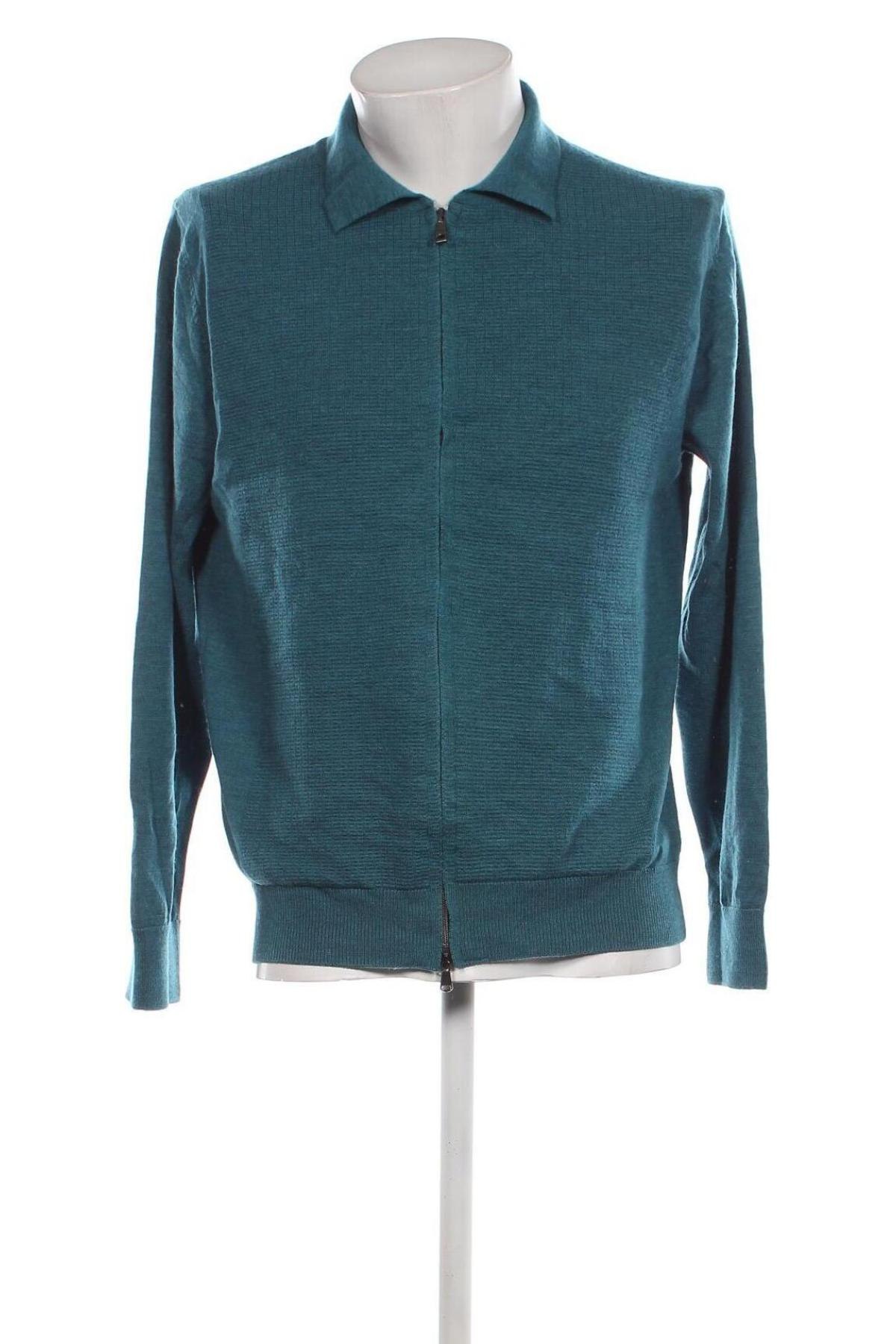 Herren Strickjacke Walbusch, Größe M, Farbe Blau, Preis € 38,83