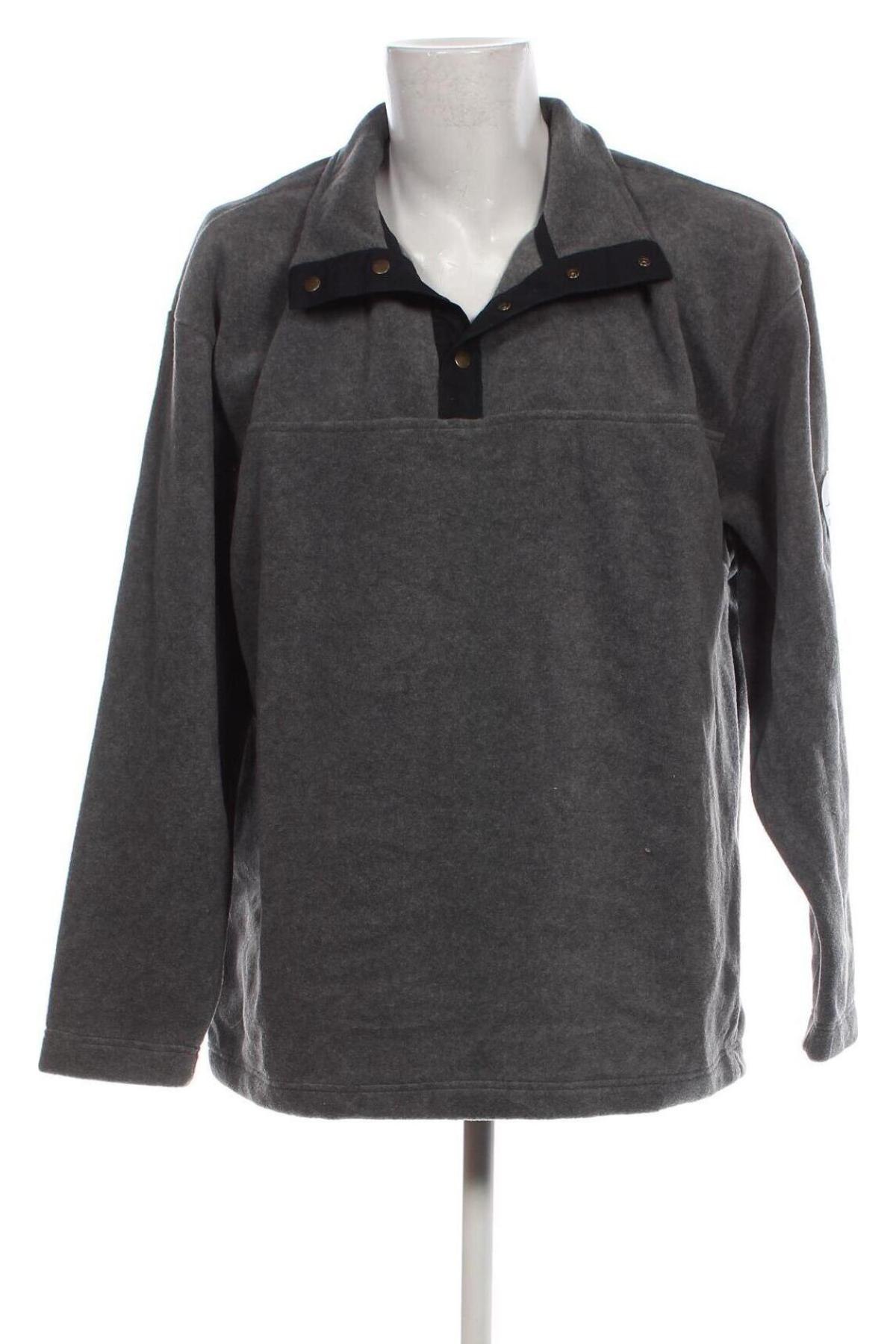 Ανδρική μπλούζα fleece, Μέγεθος XL, Χρώμα Γκρί, Τιμή 7,83 €