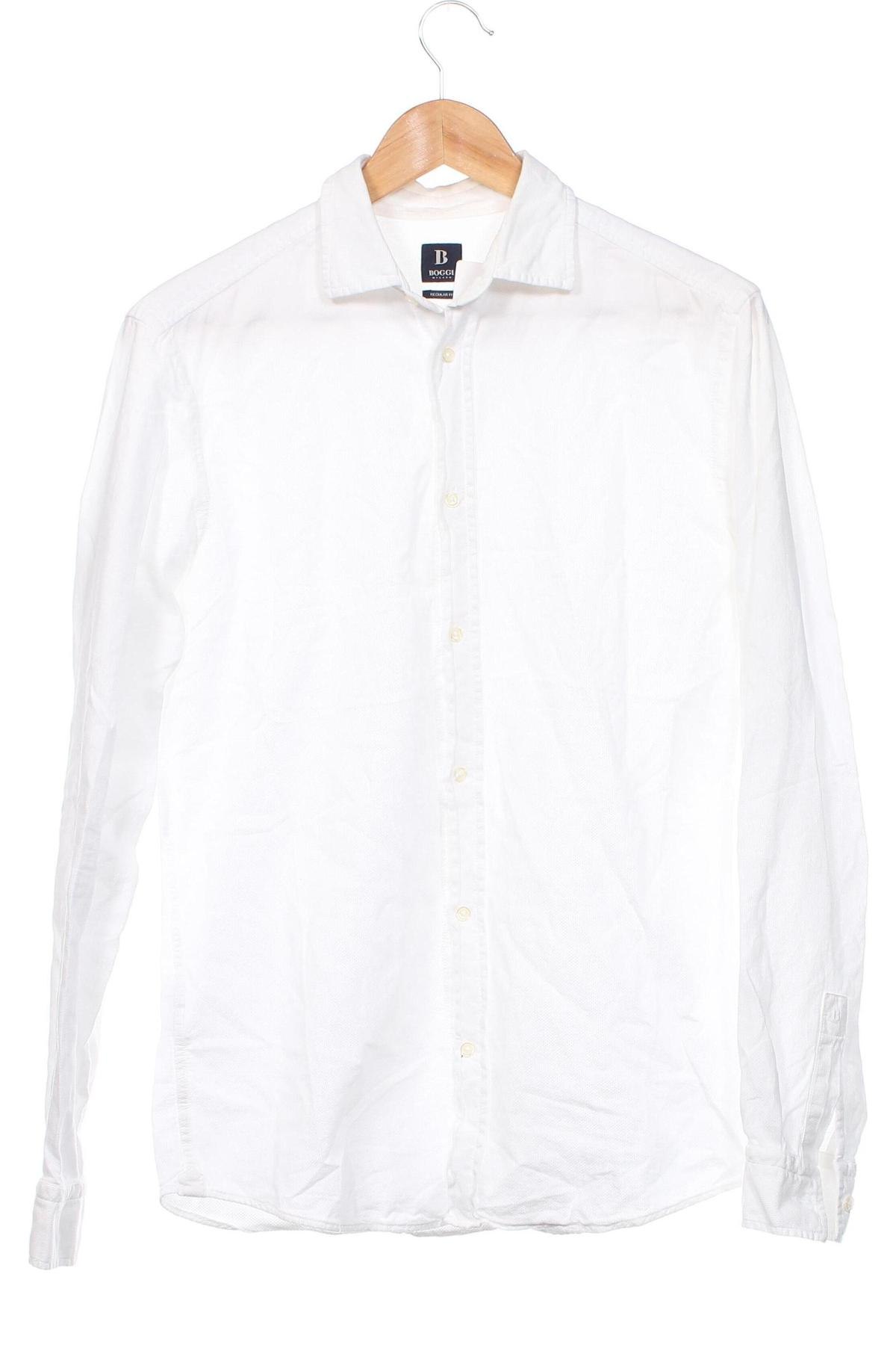 Мъжка риза Boggi, Размер M, Цвят Бял, Цена 80,50 лв.