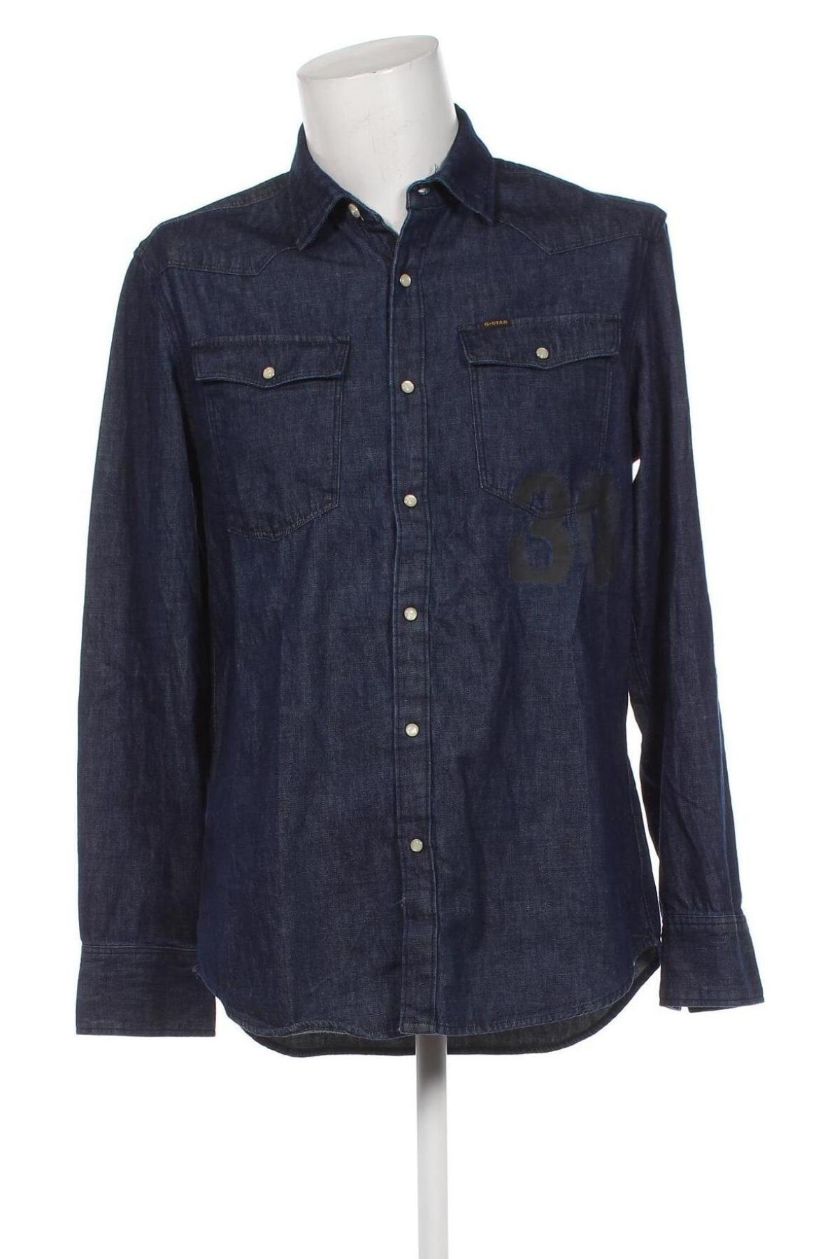 Pánska košeľa  G-Star Raw, Veľkosť L, Farba Modrá, Cena  37,35 €