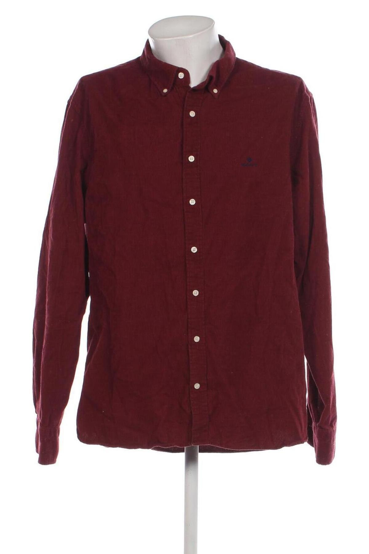 Ανδρικό πουκάμισο Gant, Μέγεθος 3XL, Χρώμα Κόκκινο, Τιμή 41,75 €