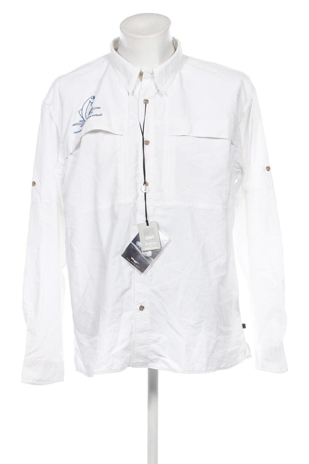 Ανδρικό πουκάμισο Geoff Anderson, Μέγεθος XL, Χρώμα Λευκό, Τιμή 21,34 €