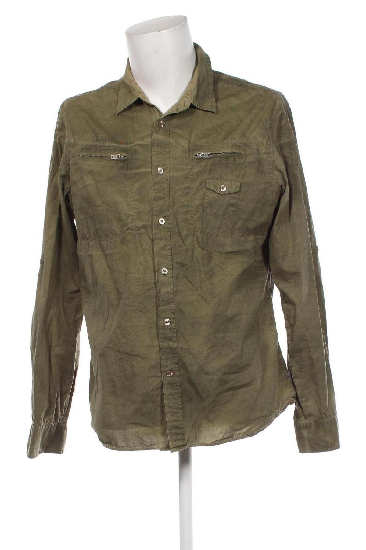 Ανδρικό πουκάμισο Guess, Μέγεθος XL, Χρώμα Πράσινο, Τιμή 19,82 €