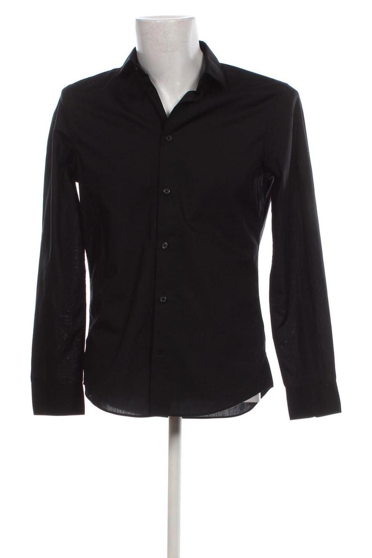 Herrenhemd H&M, Größe M, Farbe Schwarz, Preis 14,83 €