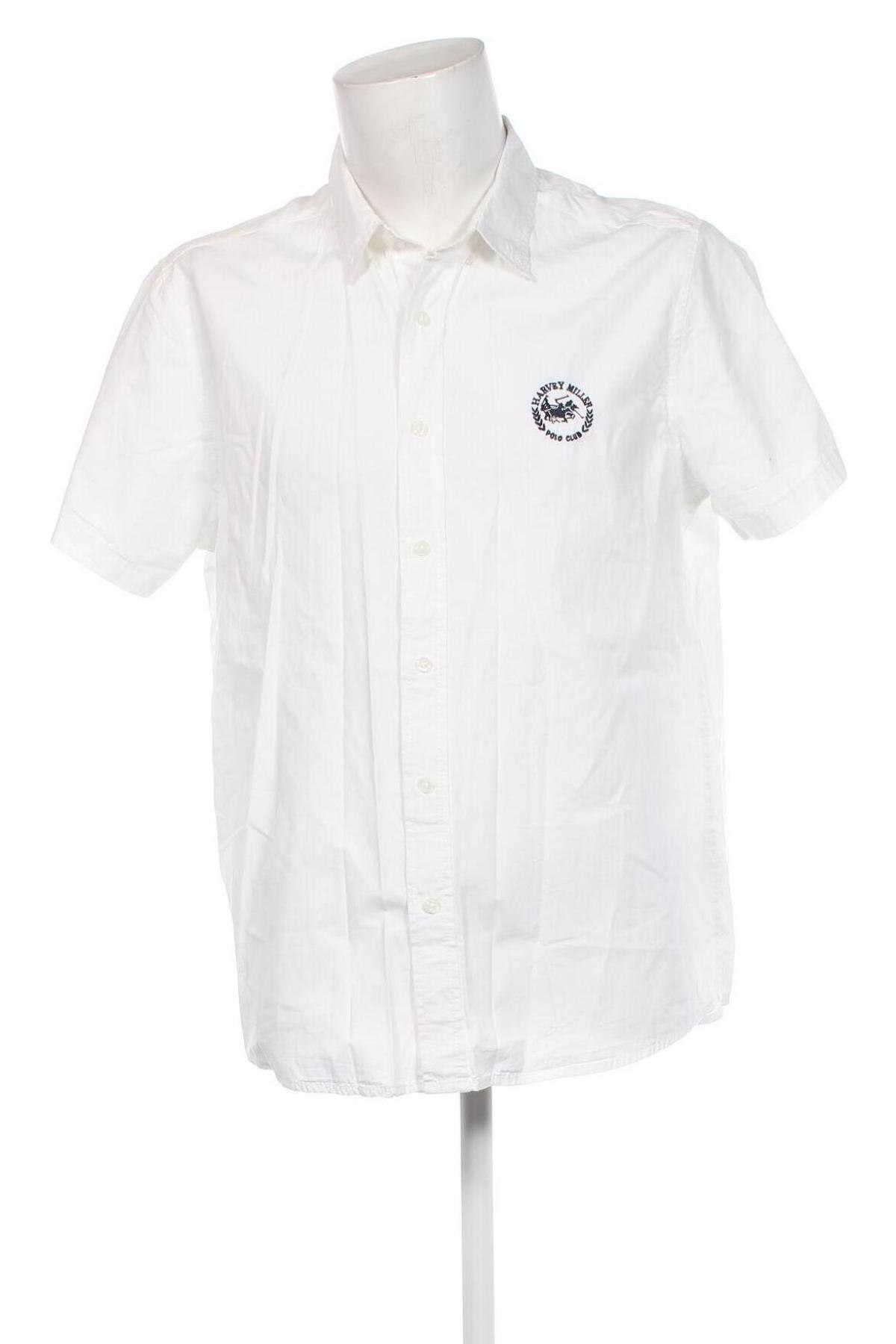 Ανδρικό πουκάμισο Harvey Miller, Μέγεθος XL, Χρώμα Λευκό, Τιμή 9,92 €