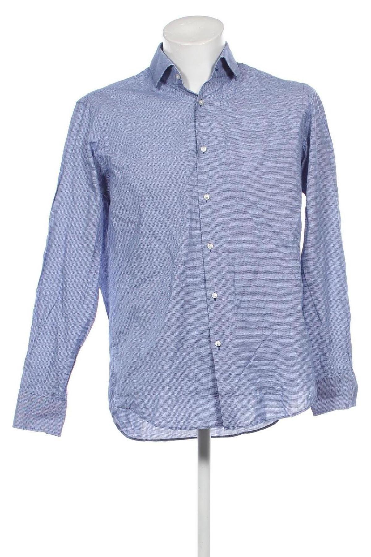 Ανδρικό πουκάμισο Hugo Boss, Μέγεθος L, Χρώμα Μπλέ, Τιμή 35,88 €