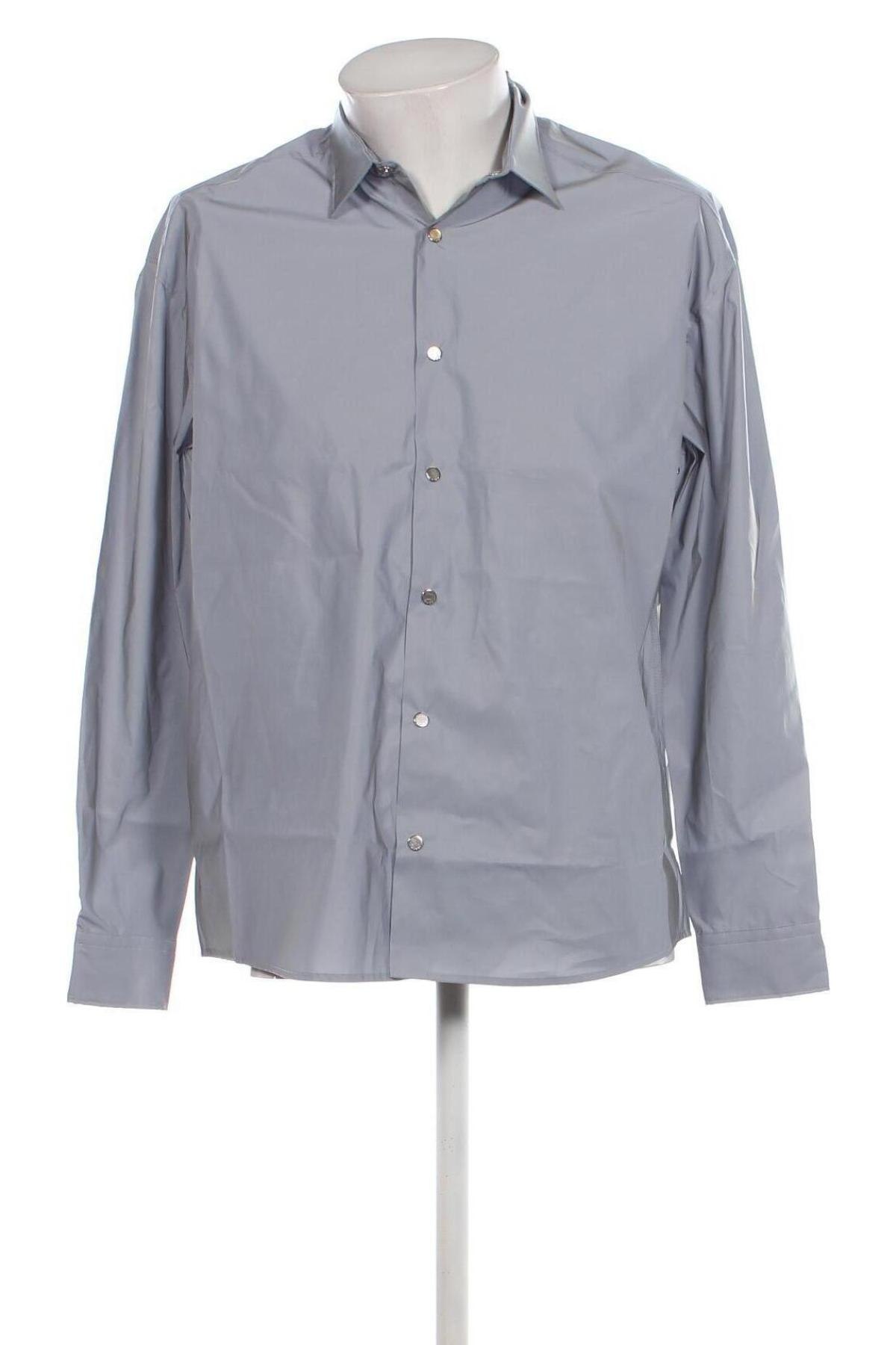Ανδρικό πουκάμισο Hugo Boss, Μέγεθος S, Χρώμα Γκρί, Τιμή 55,67 €