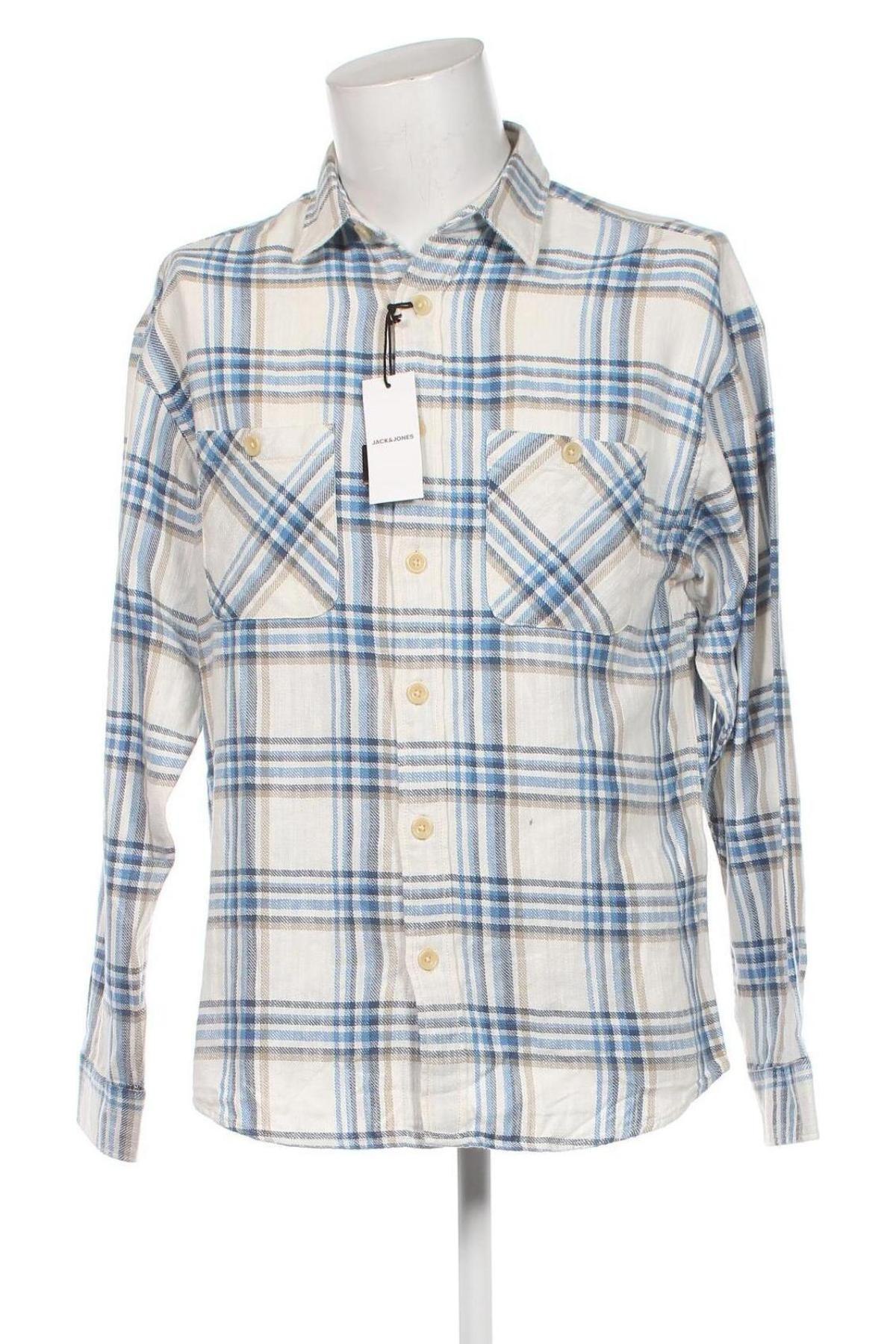 Мъжка риза Jack & Jones, Размер L, Цвят Многоцветен, Цена 41,00 лв.