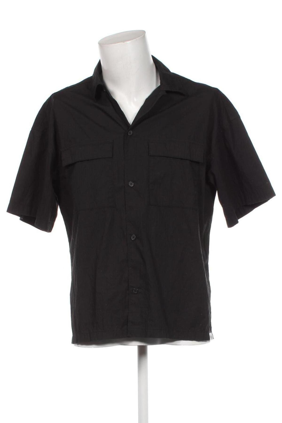 Ανδρικό πουκάμισο Jack & Jones, Μέγεθος L, Χρώμα Μαύρο, Τιμή 24,09 €
