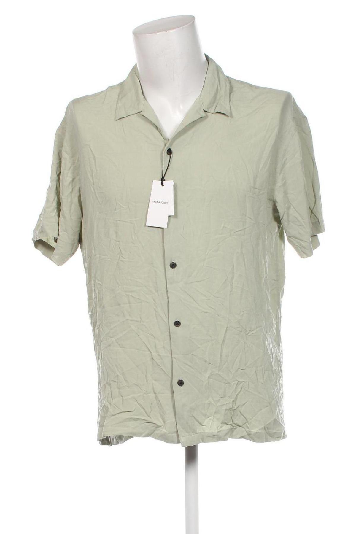 Herrenhemd Jack & Jones, Größe L, Farbe Grün, Preis € 42,27