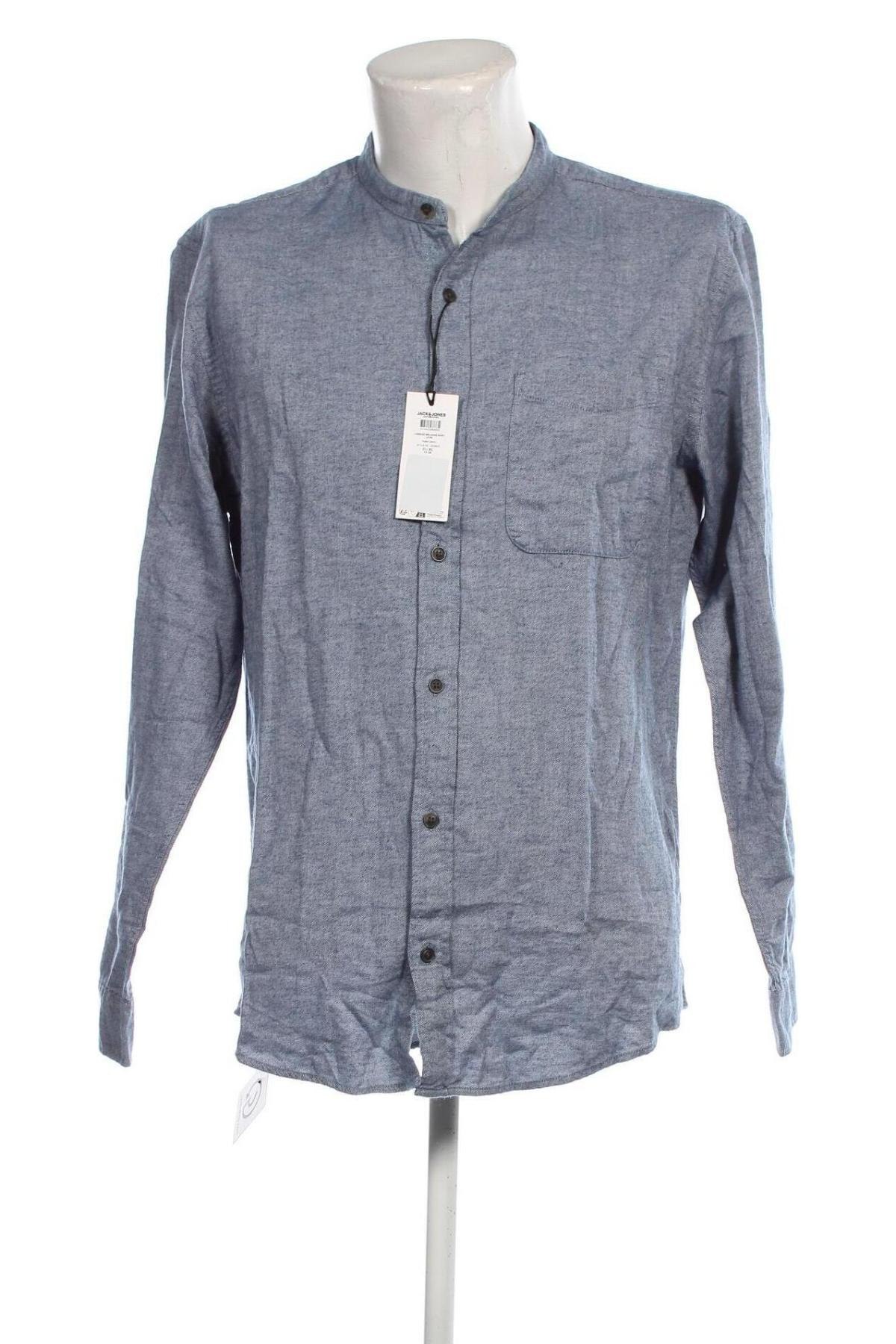 Herrenhemd Jack & Jones, Größe XL, Farbe Blau, Preis € 42,27