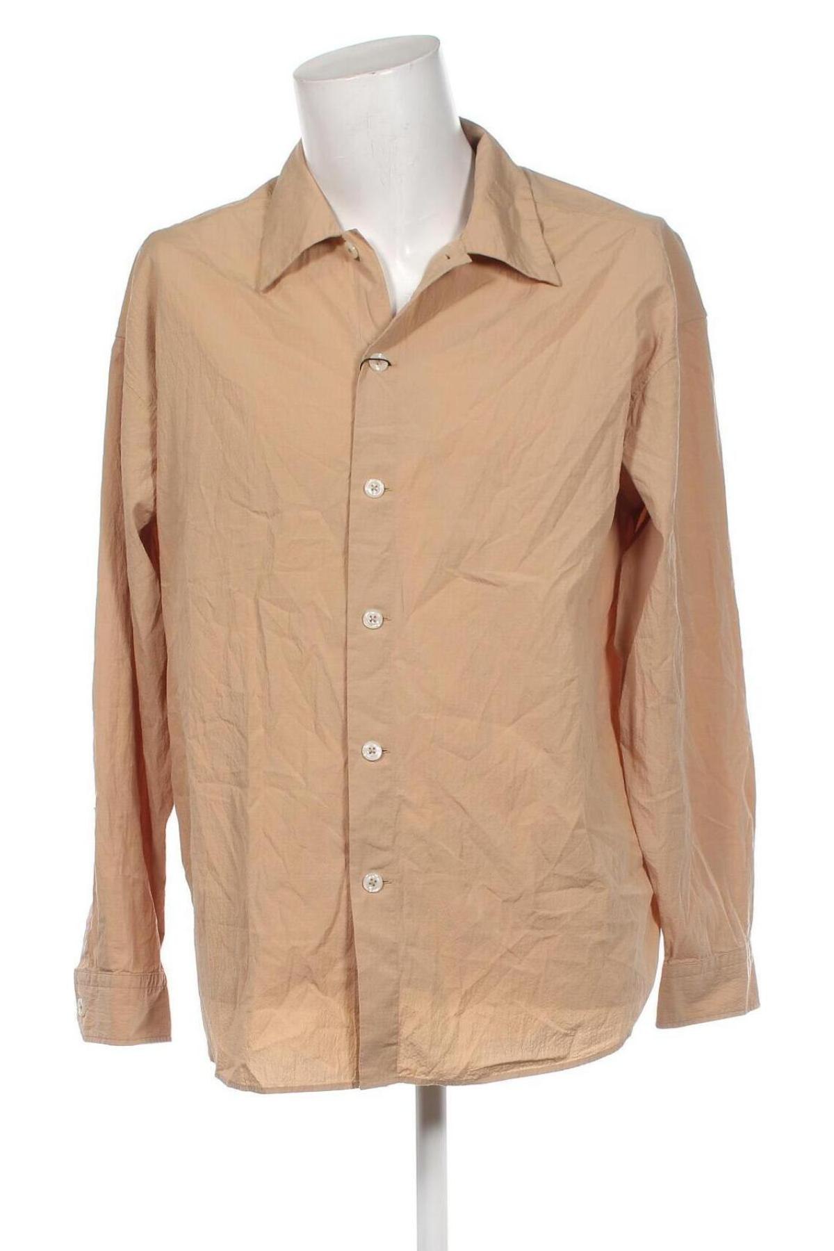 Ανδρικό πουκάμισο Jack & Jones PREMIUM, Μέγεθος L, Χρώμα  Μπέζ, Τιμή 21,83 €