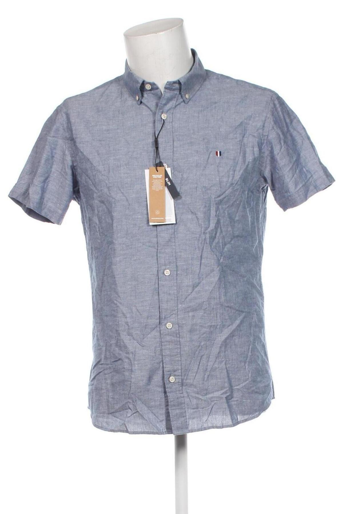 Ανδρικό πουκάμισο Jack & Jones PREMIUM, Μέγεθος L, Χρώμα Μπλέ, Τιμή 39,69 €