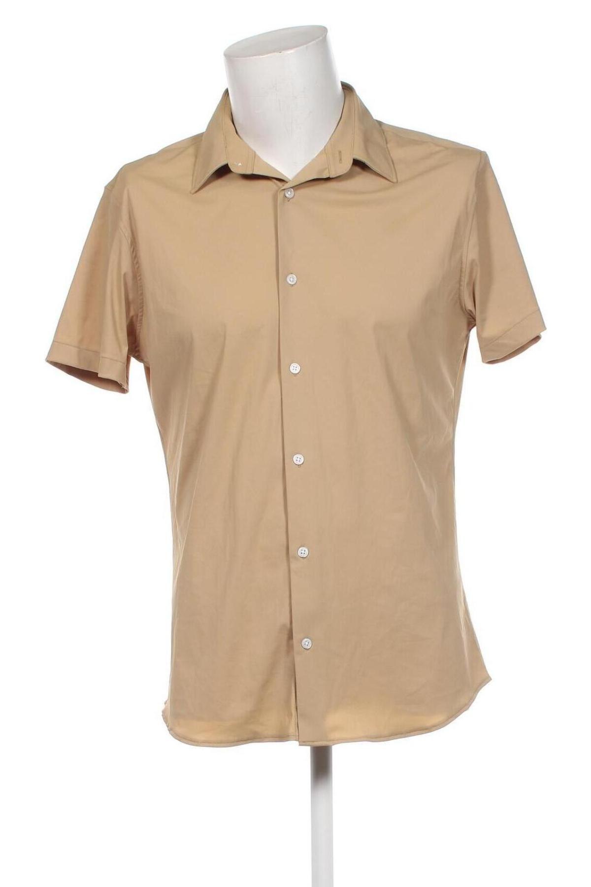 Ανδρικό πουκάμισο Jack & Jones PREMIUM, Μέγεθος L, Χρώμα  Μπέζ, Τιμή 22,62 €