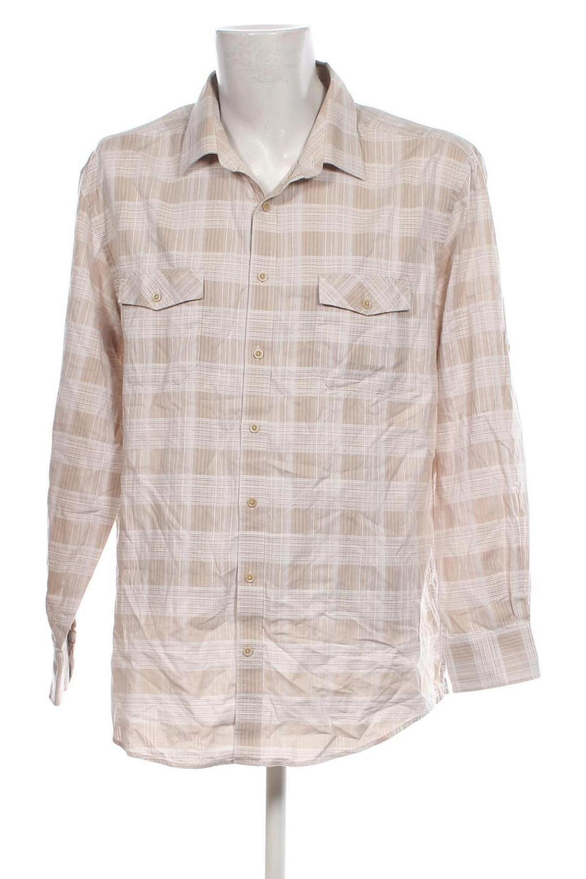 Мъжка риза Joseph Abboud, Размер XXL, Цвят Бежов, Цена 27,50 лв.
