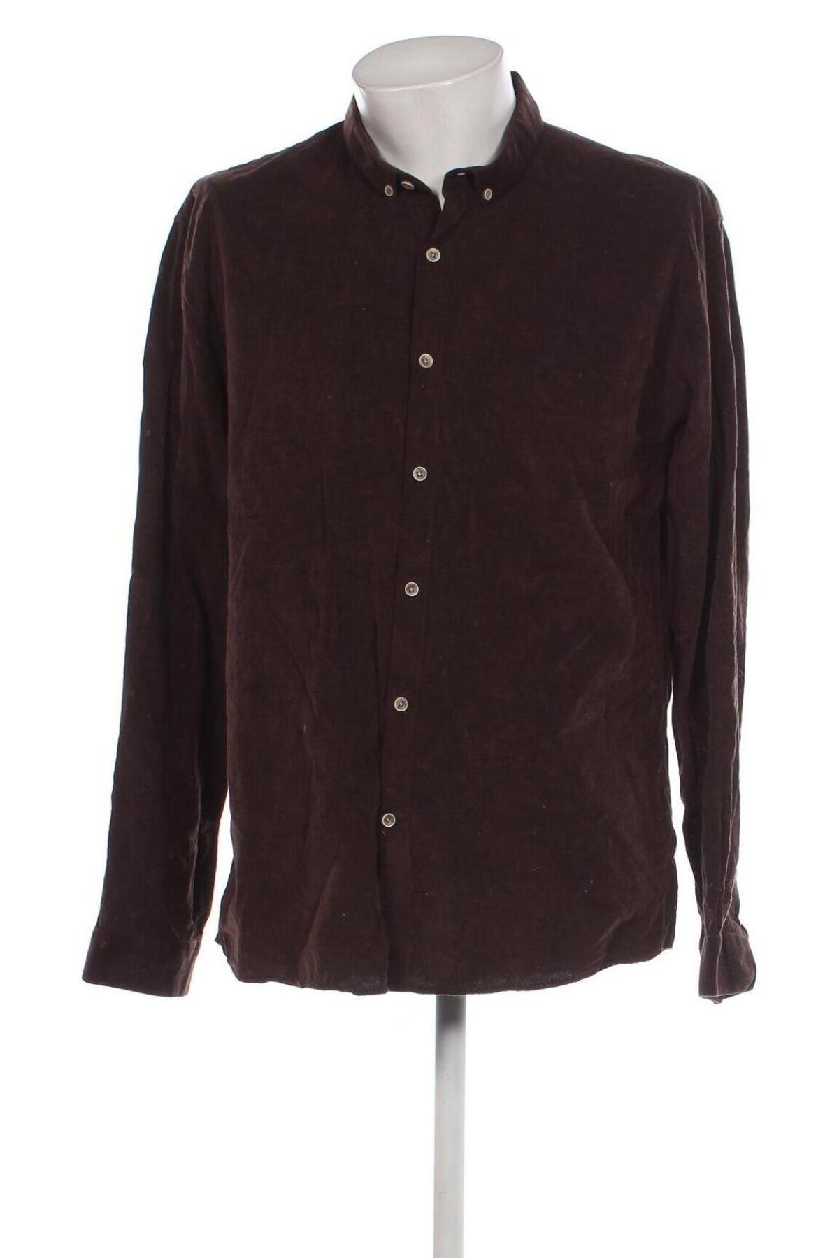 Ανδρικό πουκάμισο Lindbergh, Μέγεθος XXL, Χρώμα Καφέ, Τιμή 15,31 €