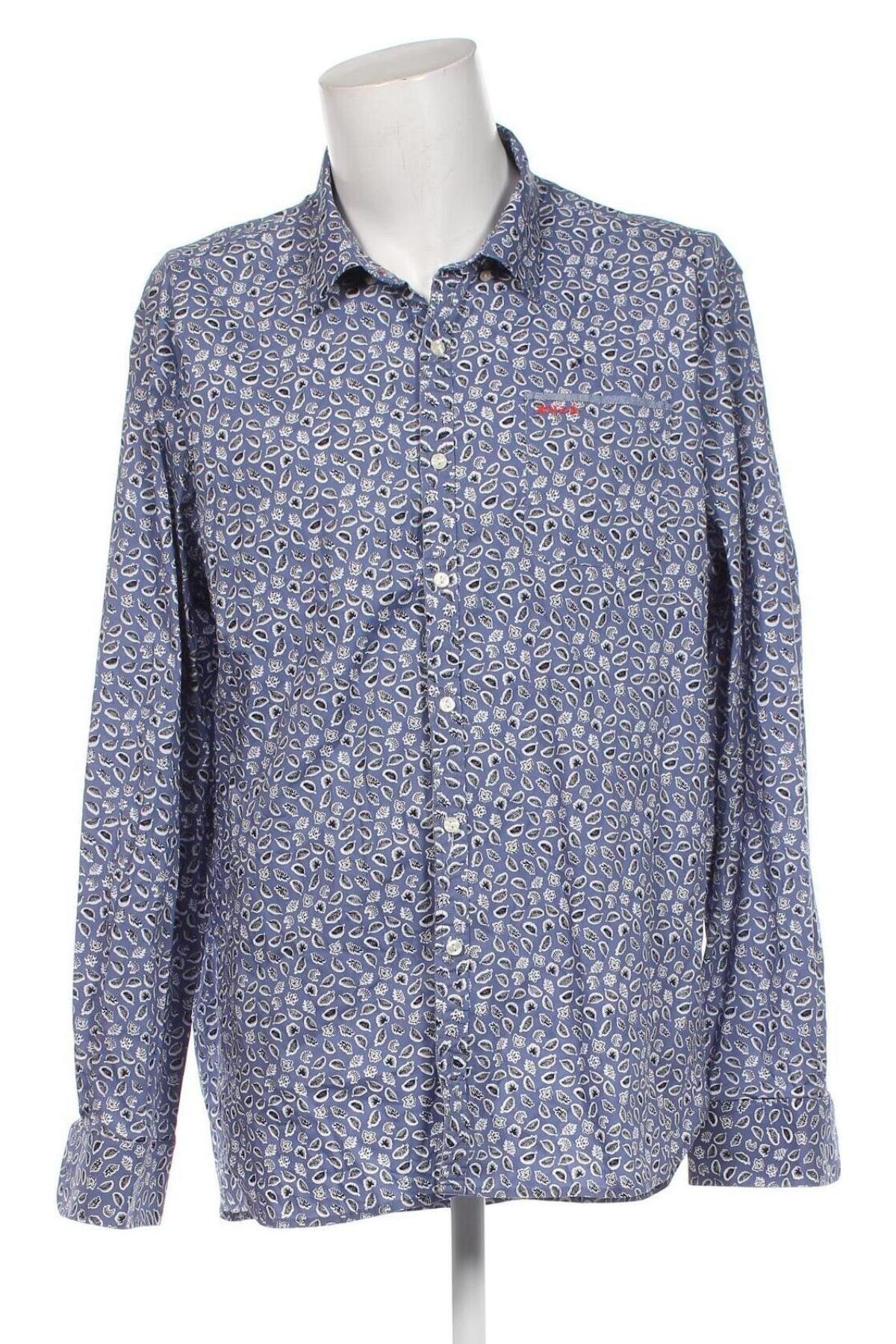 Ανδρικό πουκάμισο New Zealand Auckland, Μέγεθος 3XL, Χρώμα Μπλέ, Τιμή 28,07 €