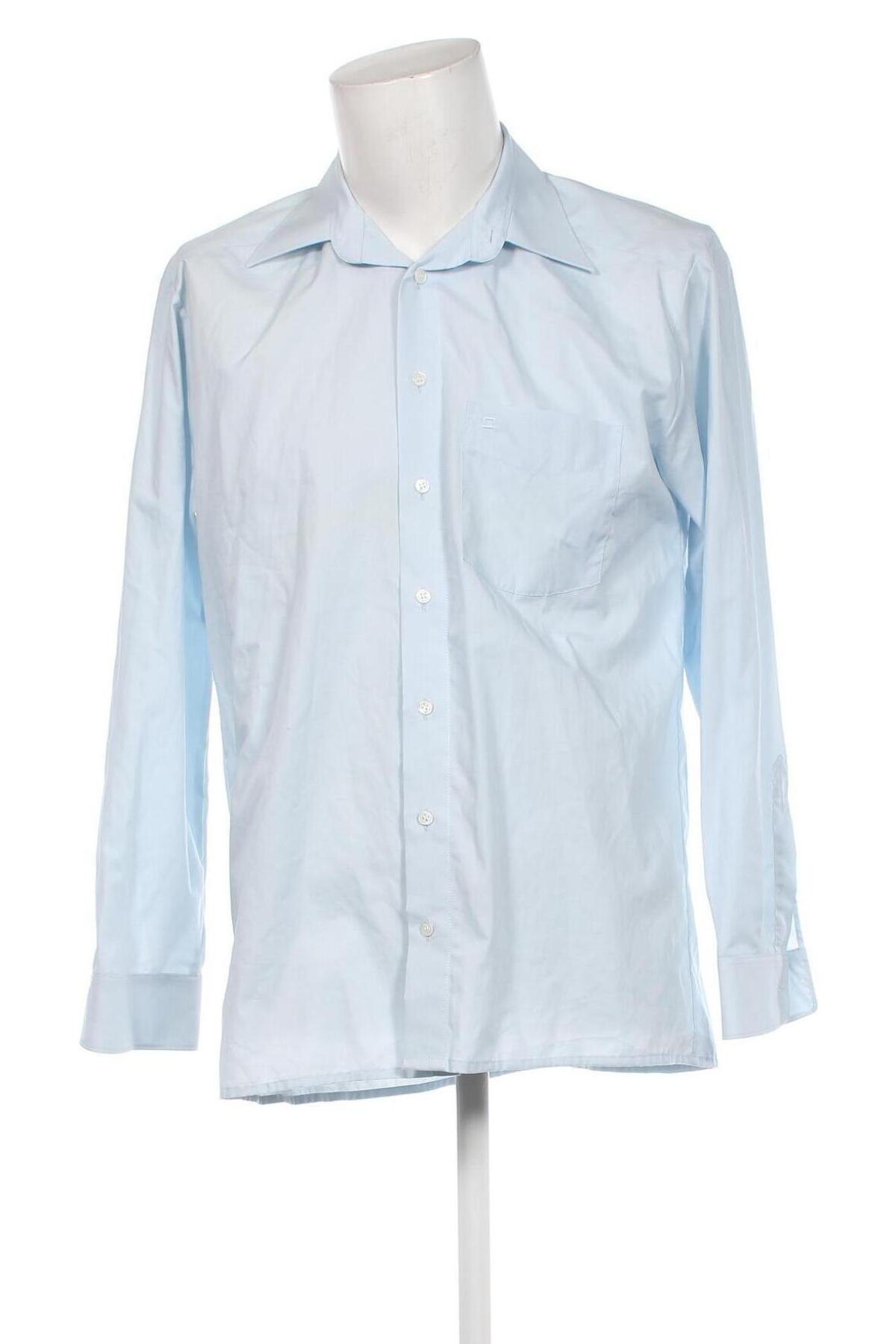 Herrenhemd Olymp, Größe M, Farbe Blau, Preis 18,20 €