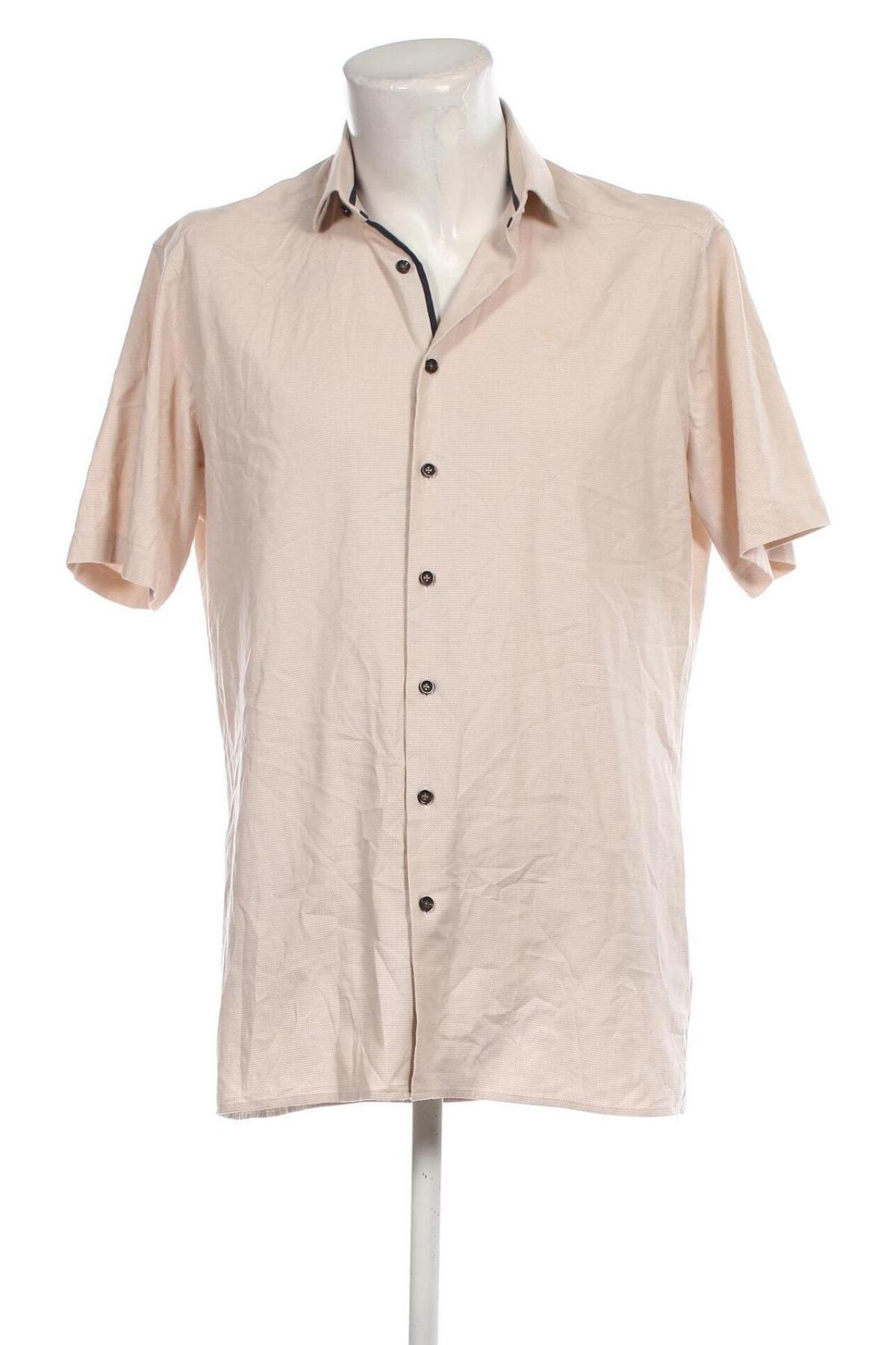 Мъжка риза Olymp, Размер L, Цвят Бежов, Цена 24,96 лв.