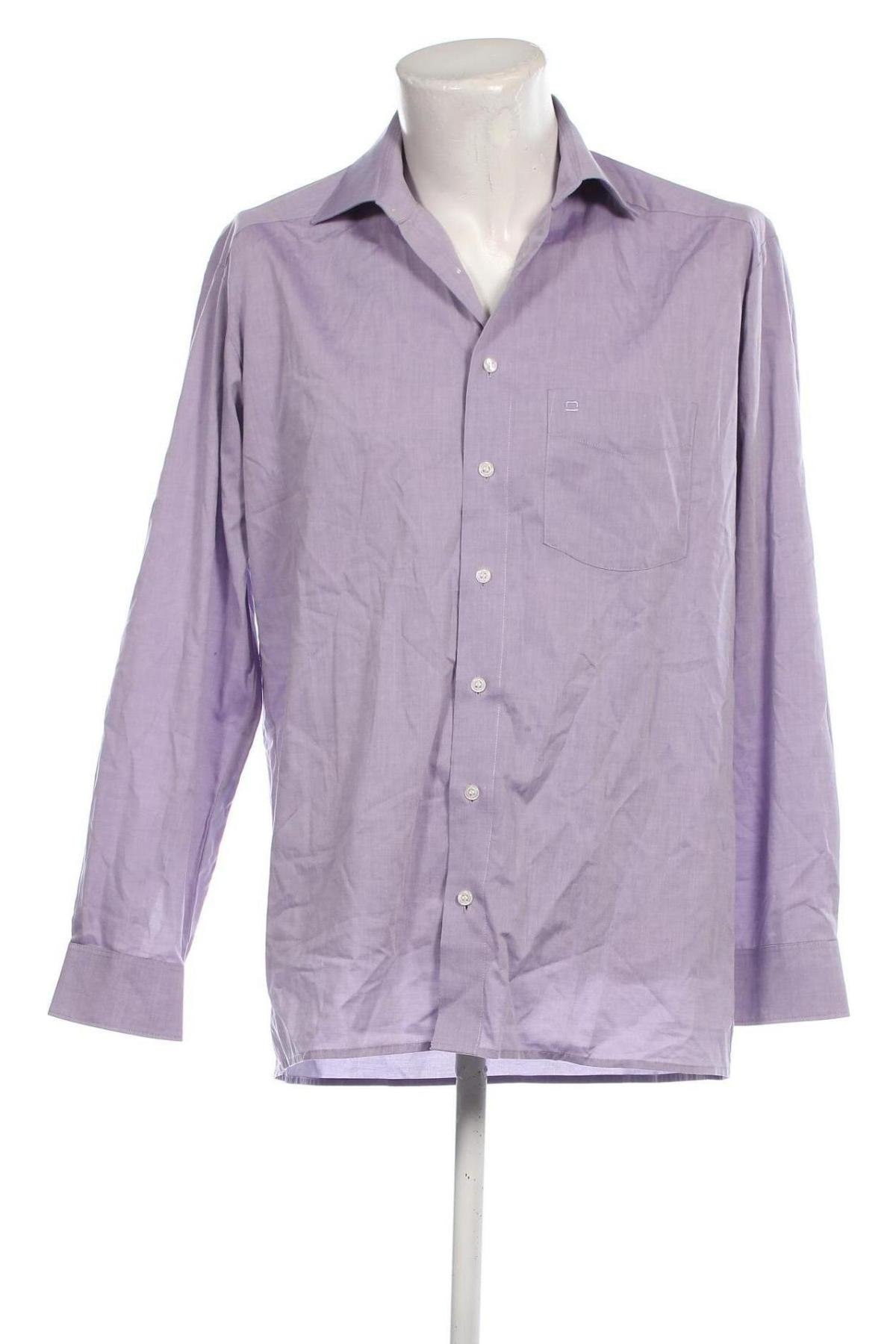 Ανδρικό πουκάμισο Olymp, Μέγεθος M, Χρώμα Βιολετί, Τιμή 17,01 €