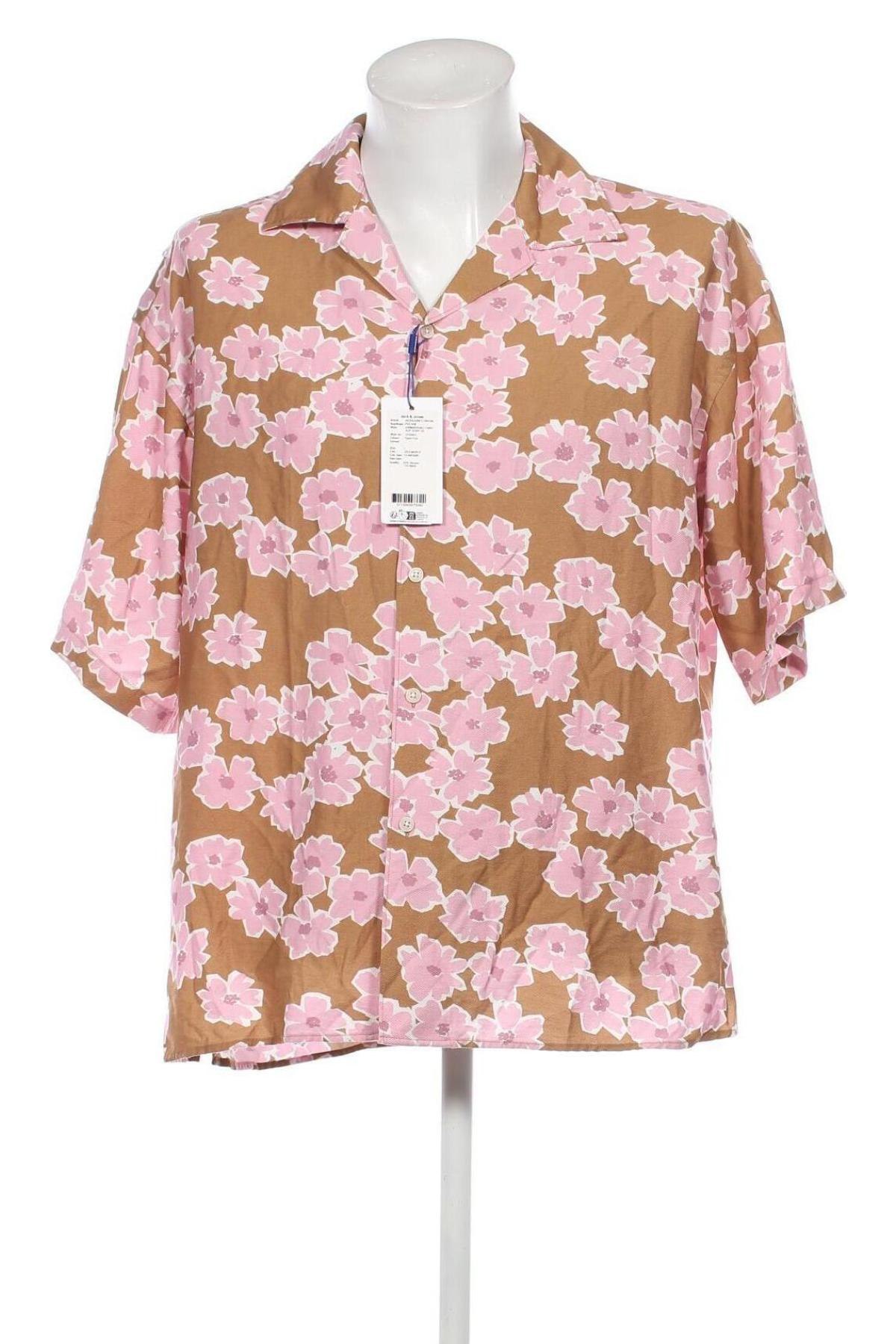 Ανδρικό πουκάμισο Originals By Jack & Jones, Μέγεθος L, Χρώμα Πολύχρωμο, Τιμή 22,62 €