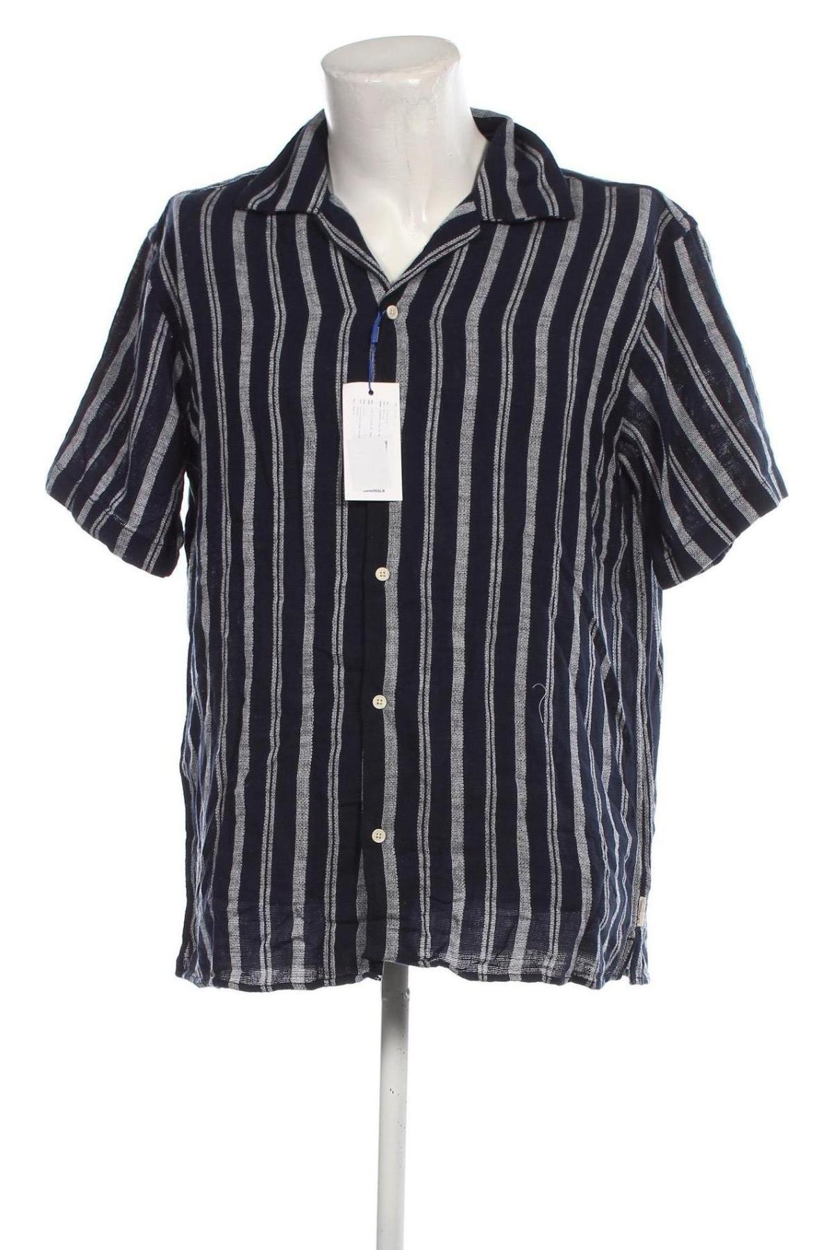 Herrenhemd Originals By Jack & Jones, Größe L, Farbe Blau, Preis 22,62 €