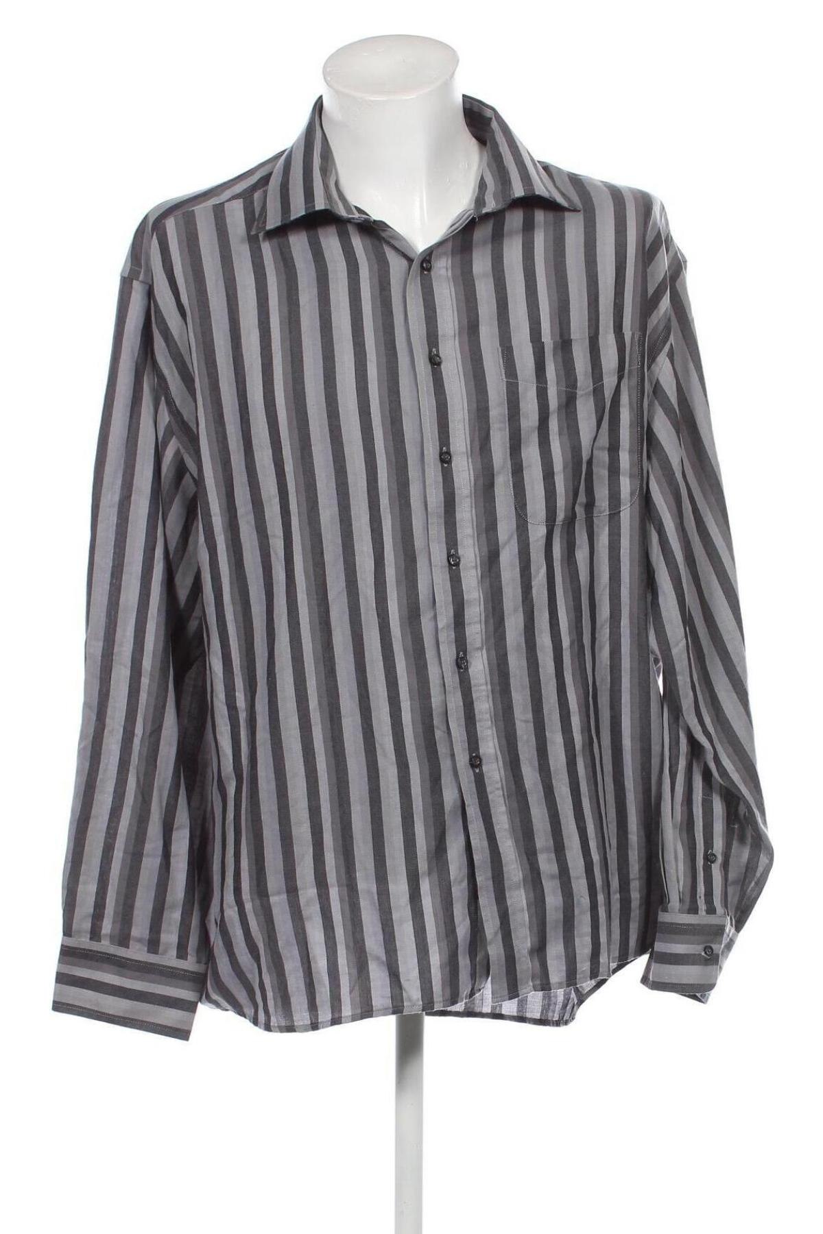 Ανδρικό πουκάμισο Oscar, Μέγεθος 3XL, Χρώμα Γκρί, Τιμή 8,07 €