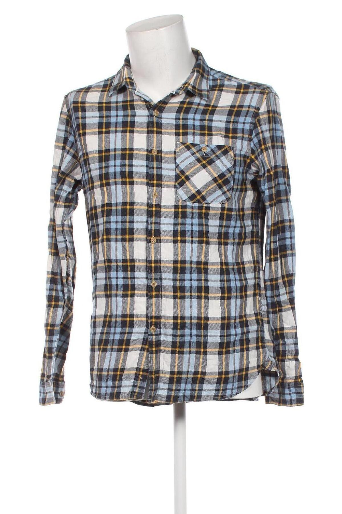 Мъжка риза Pull&Bear, Размер L, Цвят Многоцветен, Цена 13,05 лв.