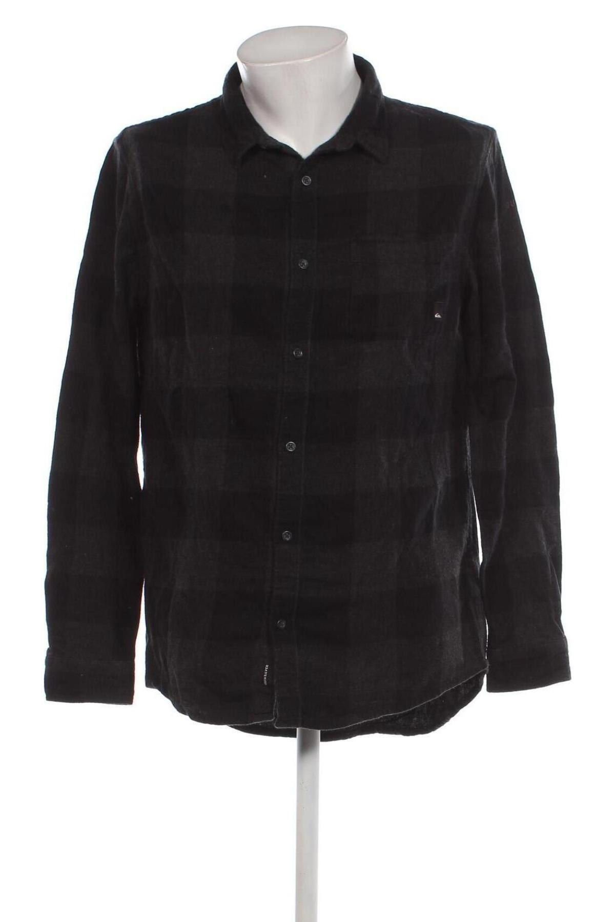 Ανδρικό πουκάμισο Quiksilver, Μέγεθος M, Χρώμα Μαύρο, Τιμή 6,31 €