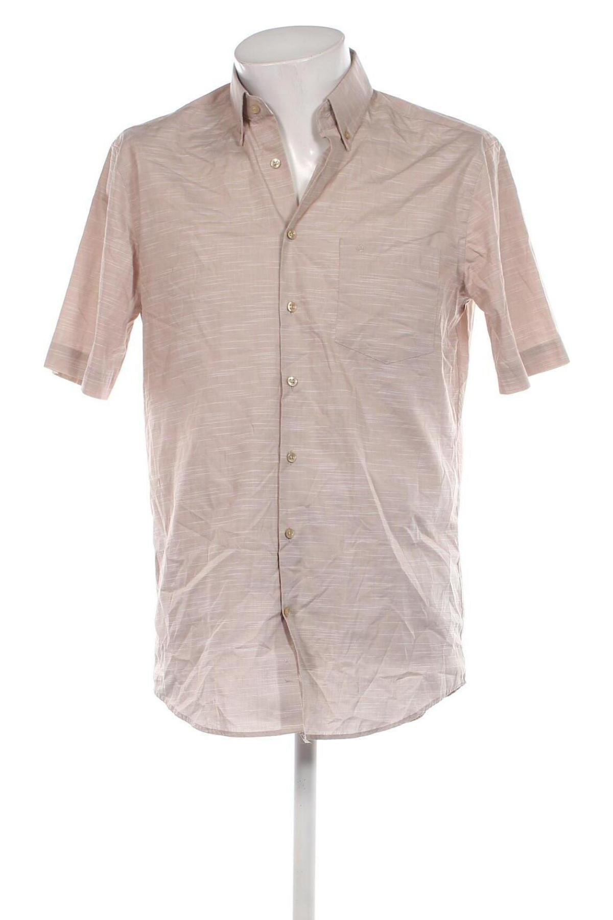 Herrenhemd Seidensticker, Größe M, Farbe Beige, Preis € 12,78