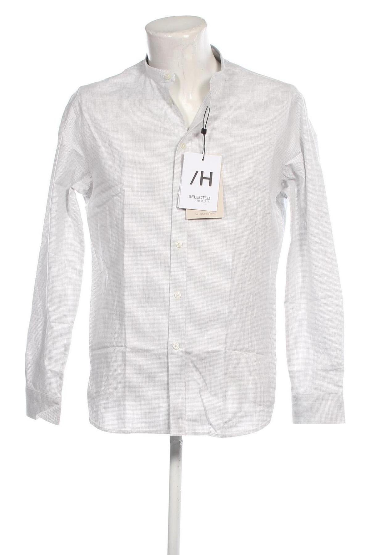 Herrenhemd Selected Homme, Größe M, Farbe Grau, Preis € 23,97