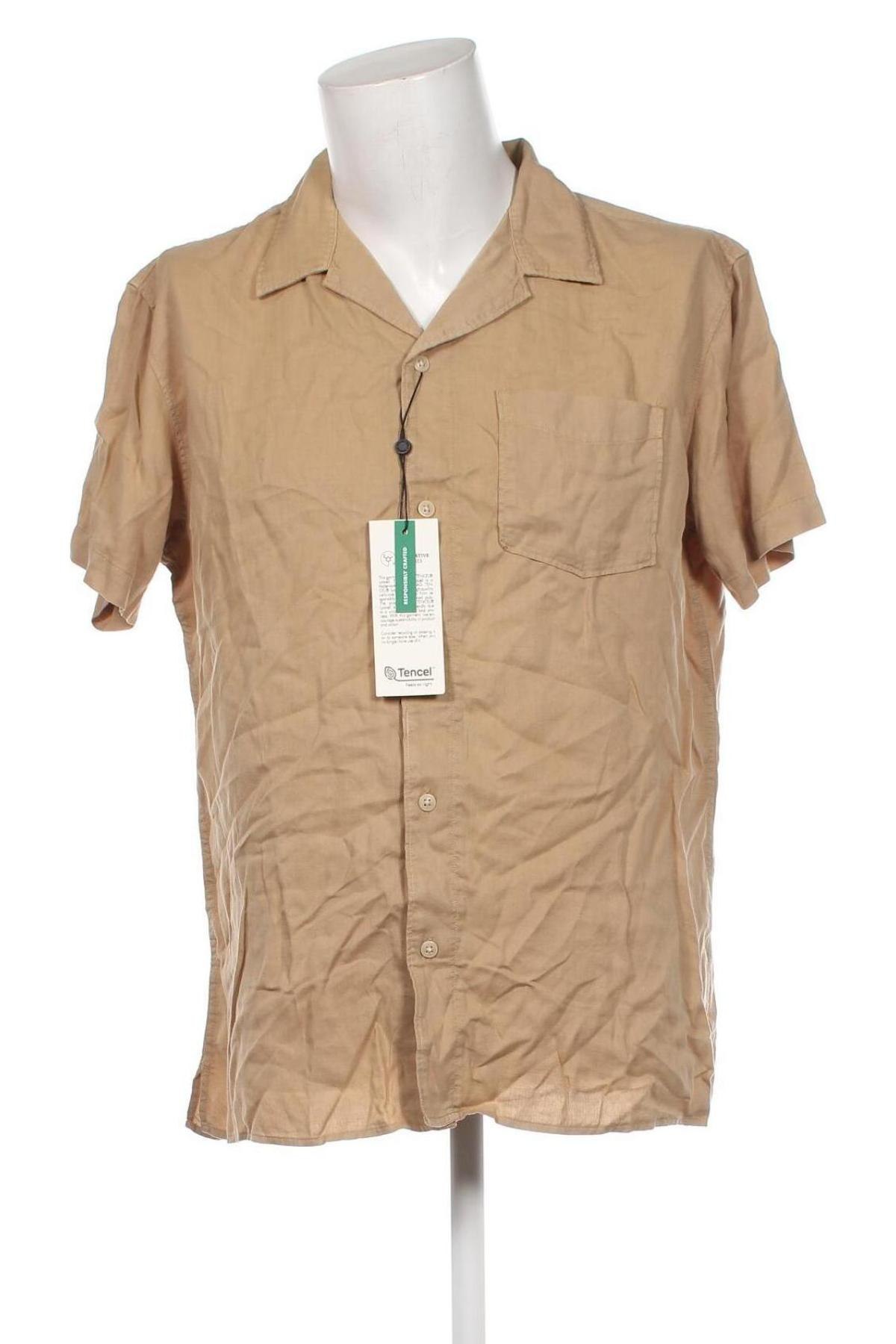 Herrenhemd Selected Homme, Größe XL, Farbe Beige, Preis € 37,71