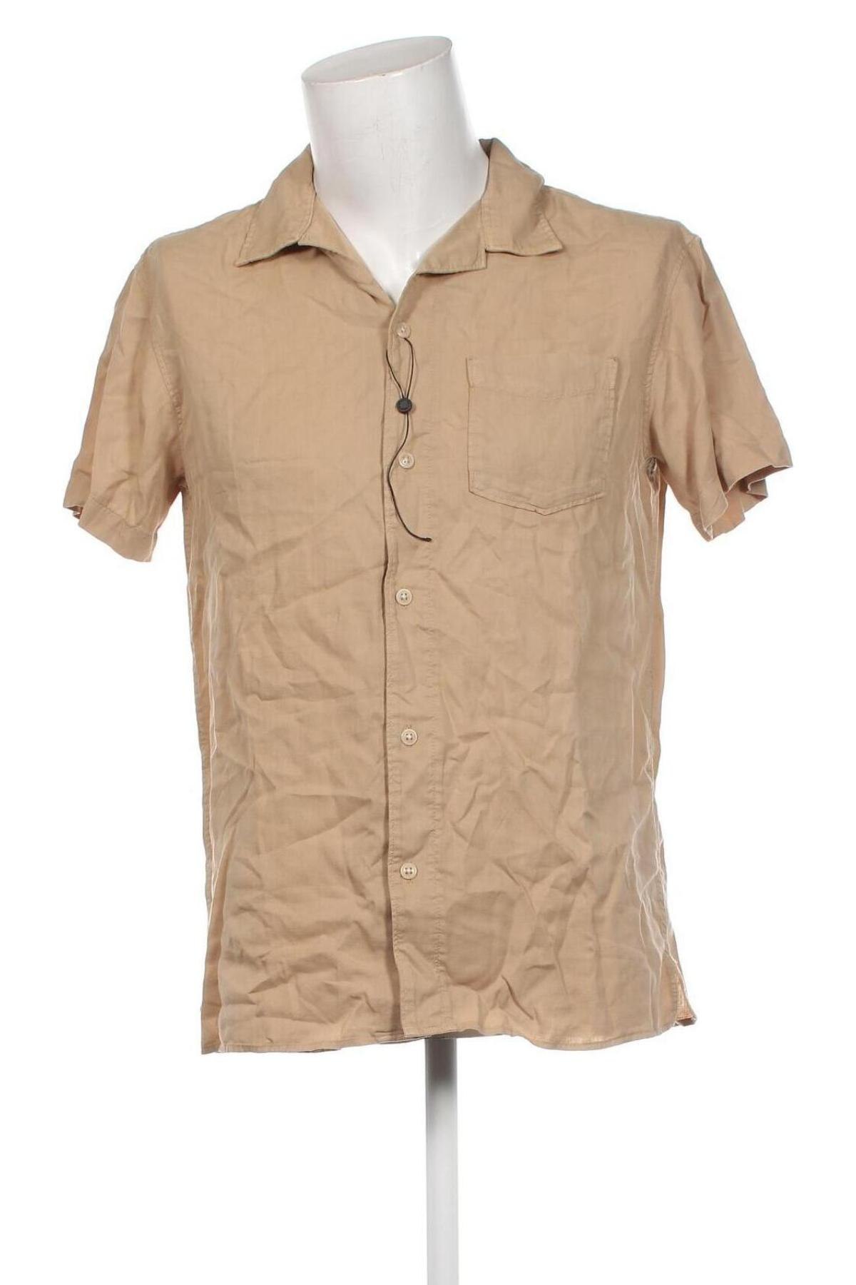 Herrenhemd Selected Homme, Größe L, Farbe Beige, Preis € 27,78