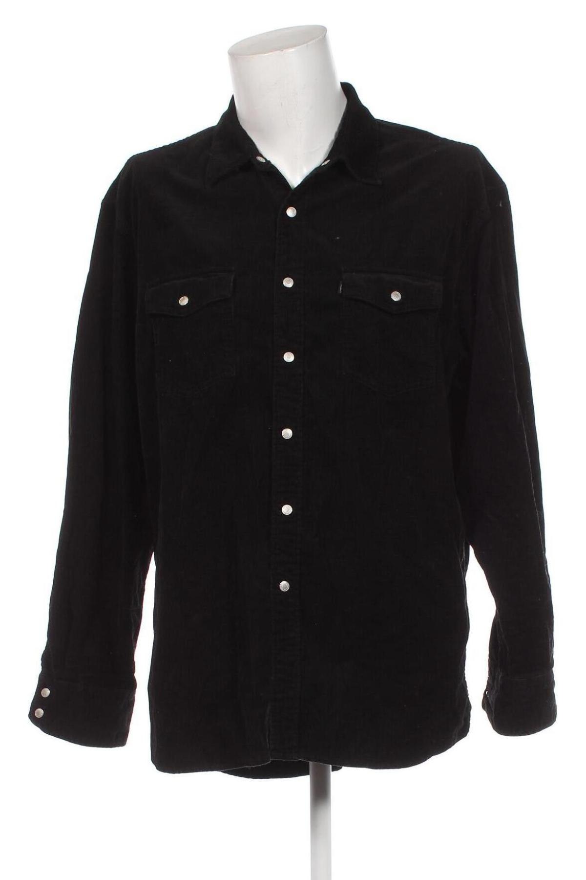 Ανδρικό πουκάμισο Tom Tailor, Μέγεθος XXL, Χρώμα Μαύρο, Τιμή 10,52 €