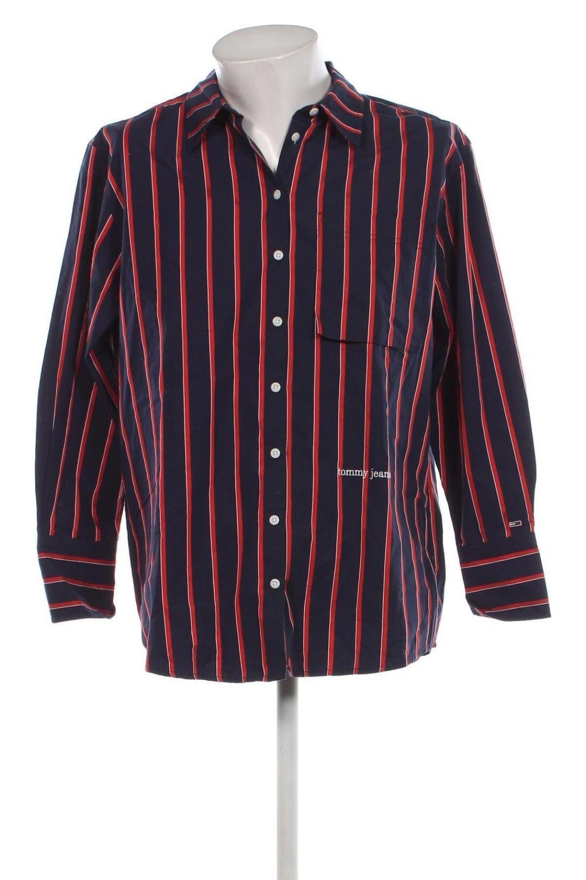 Ανδρικό πουκάμισο Tommy Jeans, Μέγεθος M, Χρώμα Πολύχρωμο, Τιμή 32,47 €