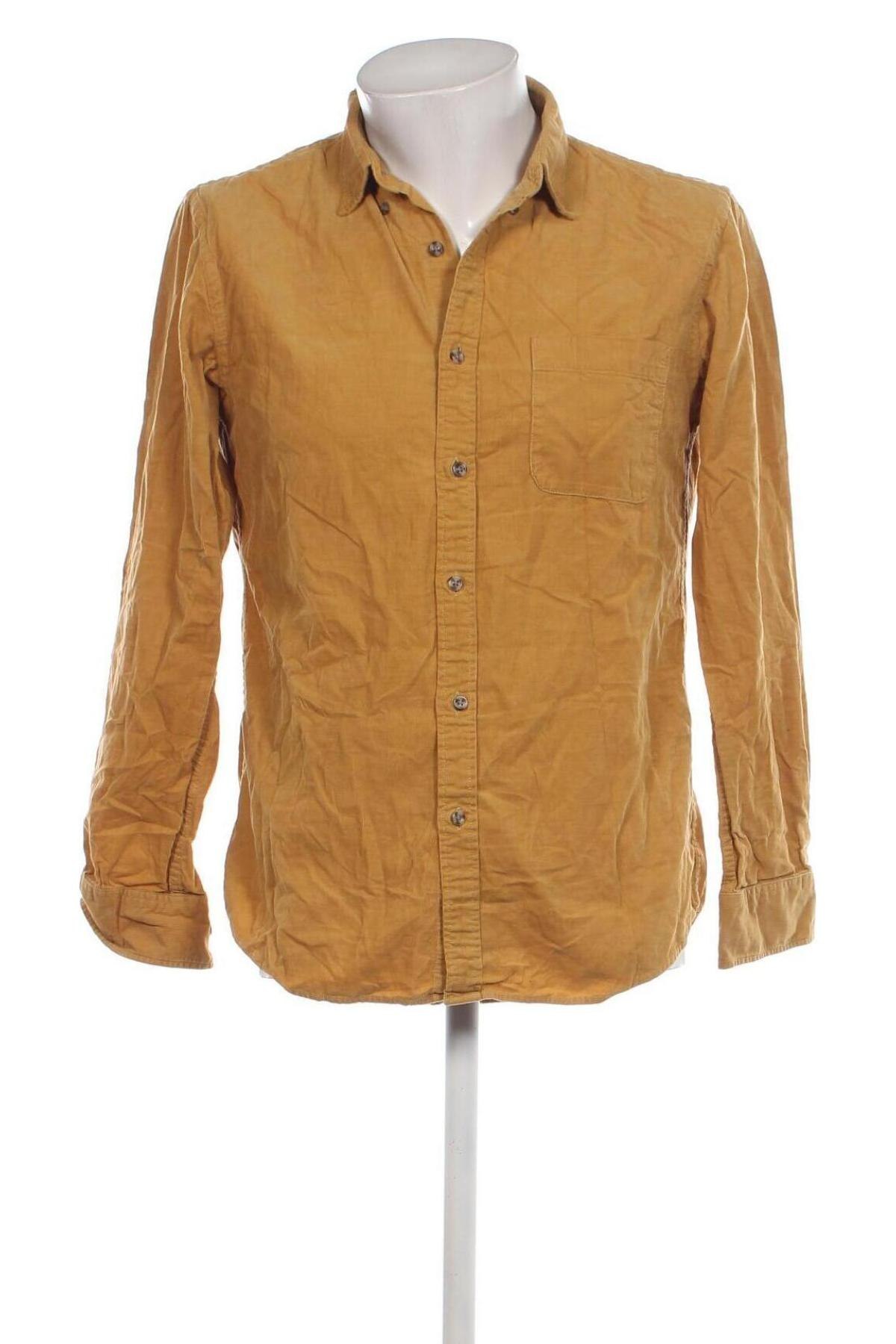 Ανδρικό πουκάμισο Uniqlo, Μέγεθος M, Χρώμα Κίτρινο, Τιμή 21,03 €
