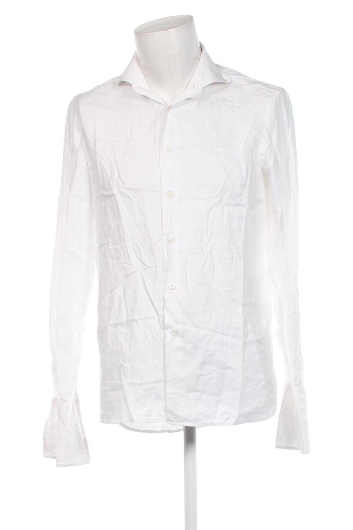 Herrenhemd Van Laack, Größe M, Farbe Weiß, Preis € 26,81