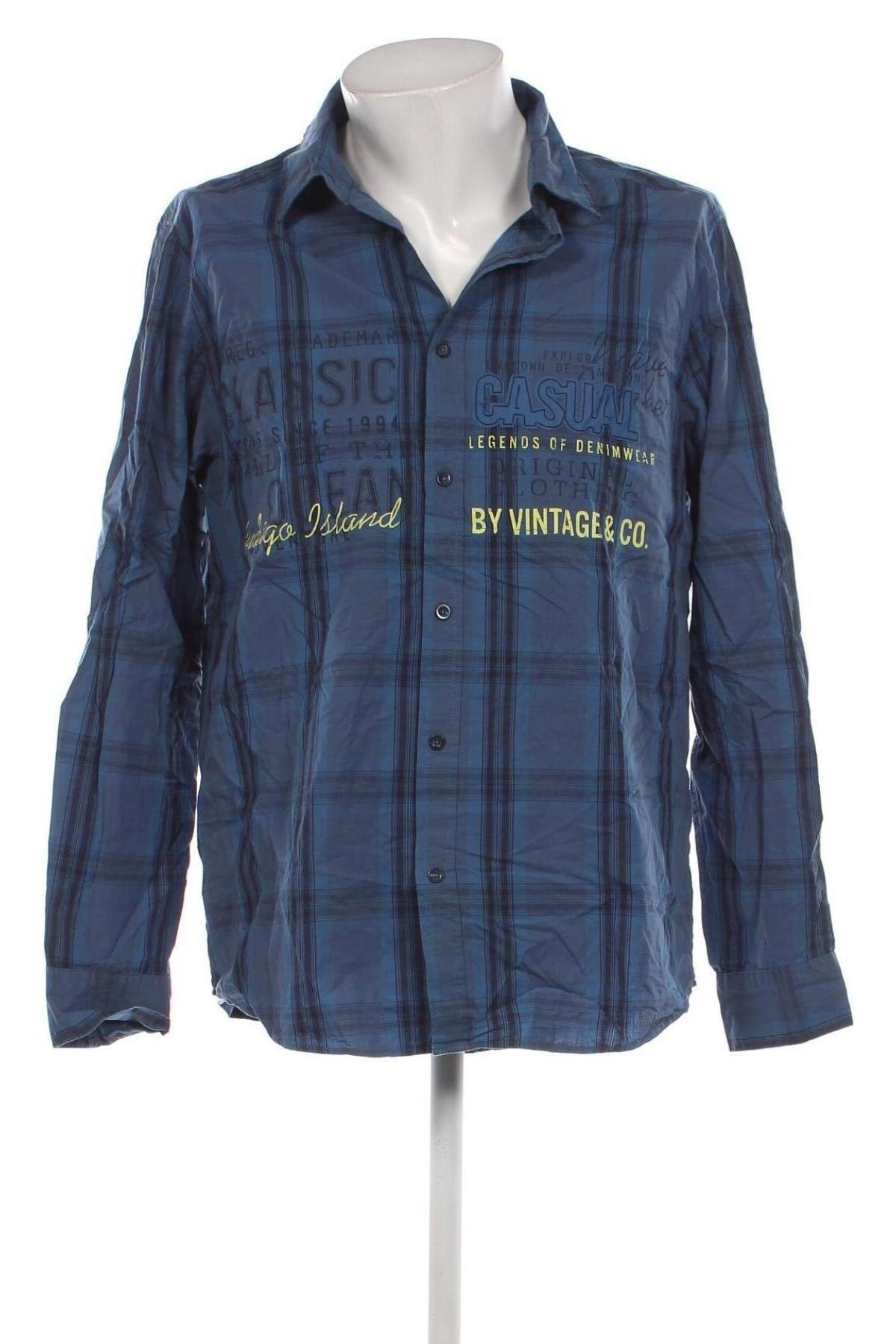 Ανδρικό πουκάμισο X-Mail, Μέγεθος XL, Χρώμα Μπλέ, Τιμή 9,87 €