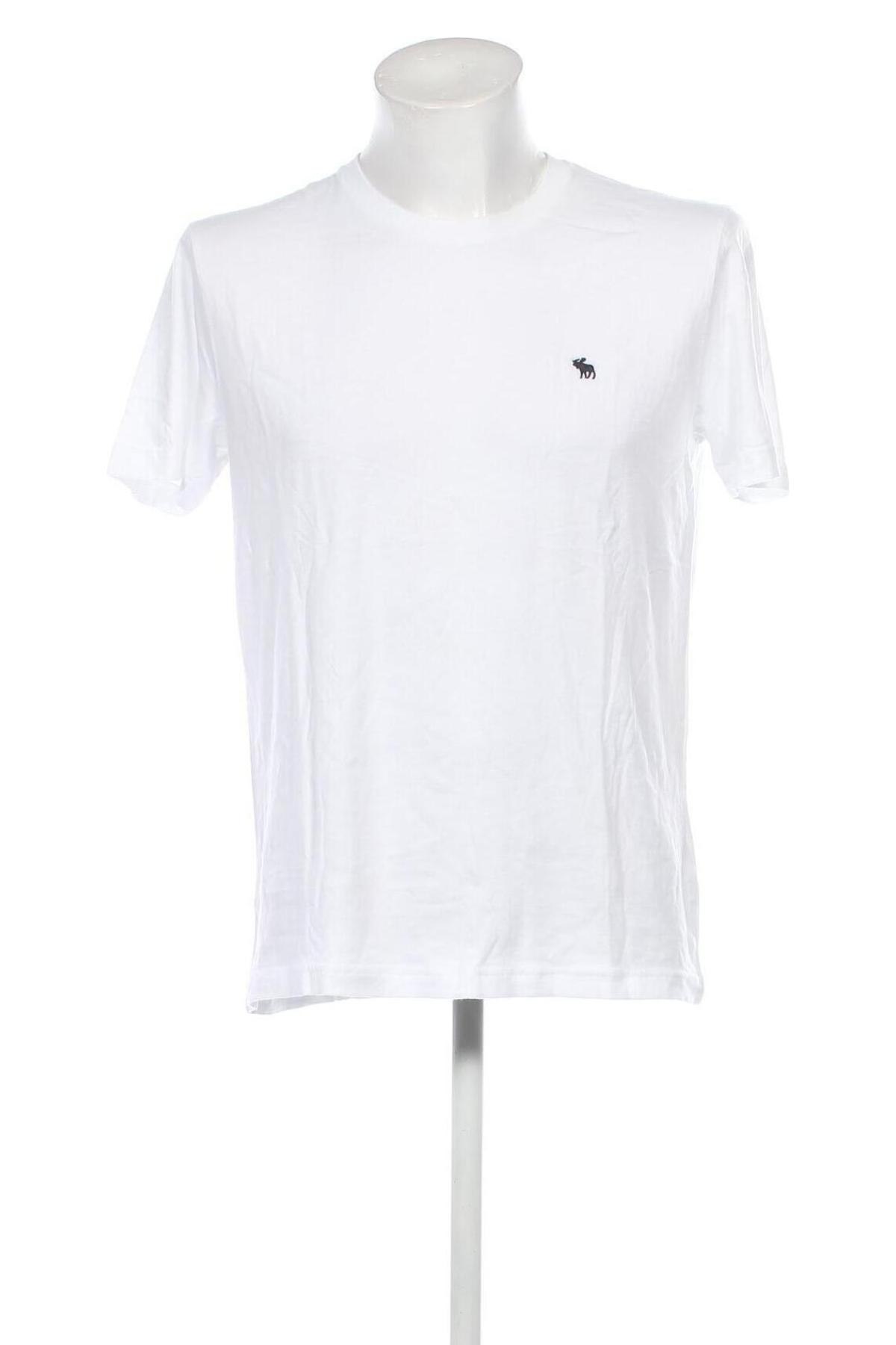 Tricou de bărbați Abercrombie & Fitch, Mărime L, Culoare Alb, Preț 184,21 Lei