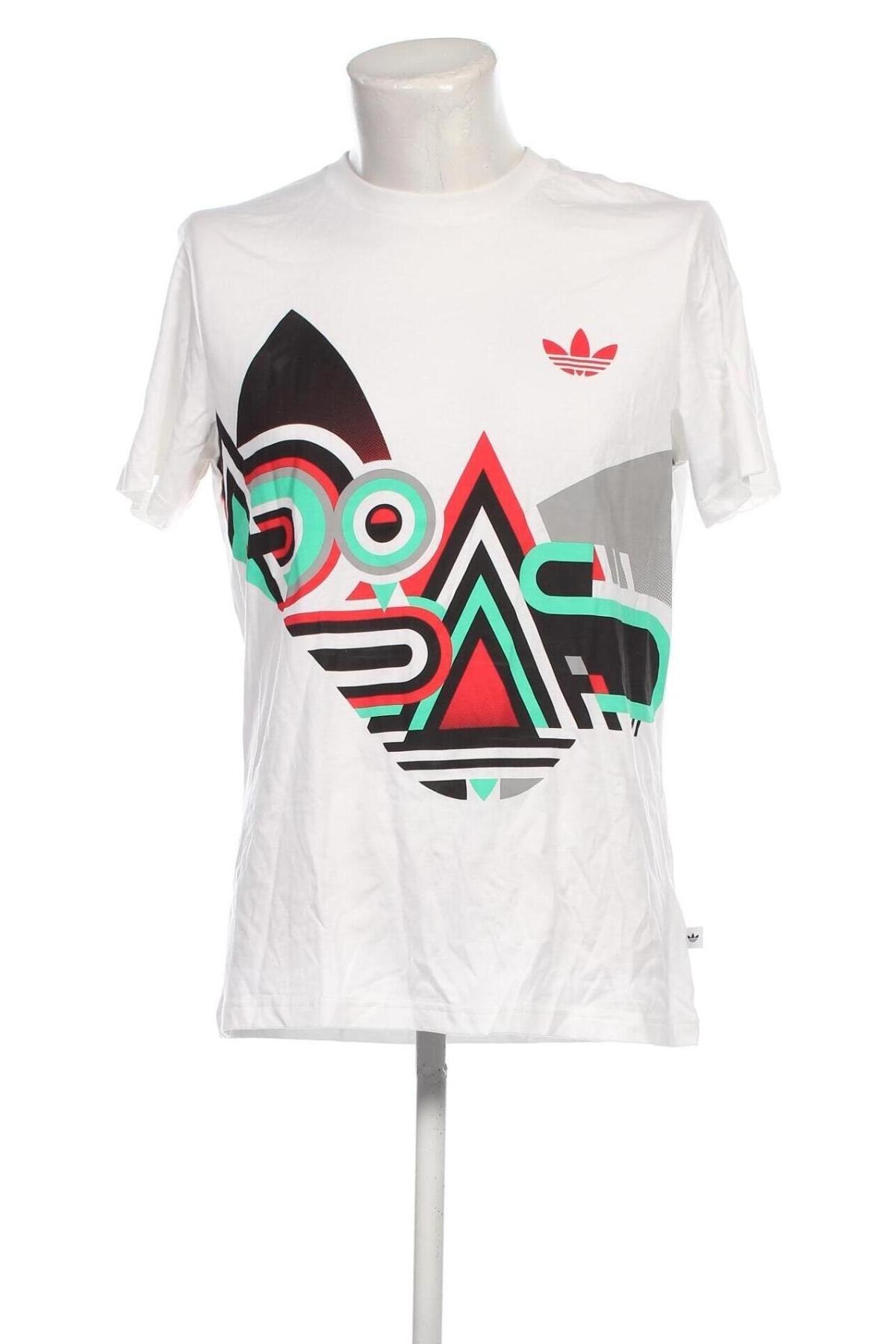 Męski T-shirt Adidas, Rozmiar L, Kolor Biały, Cena 165,26 zł