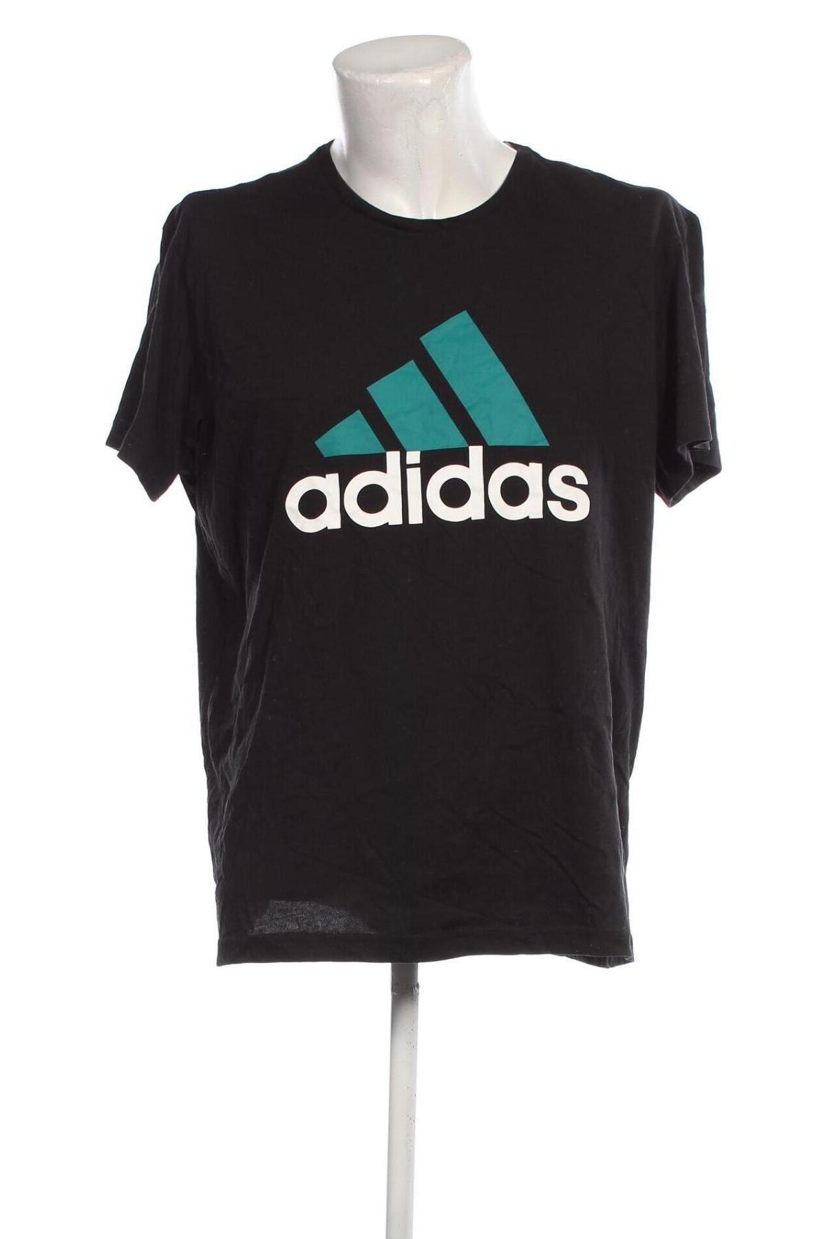 Мъжка тениска Adidas, Размер XL, Цвят Черен, Цена 27,00 лв.