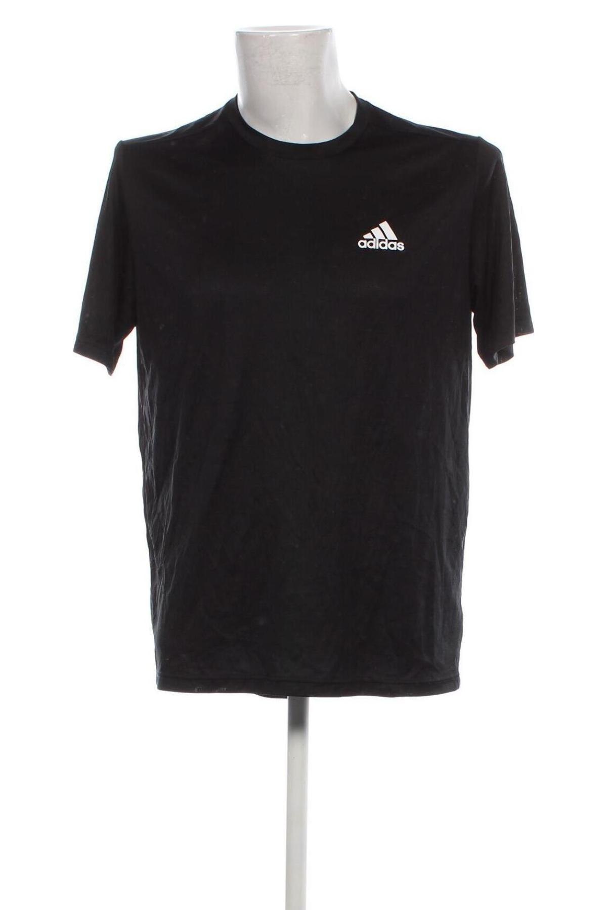 Herren T-Shirt Adidas, Größe L, Farbe Schwarz, Preis 17,85 €