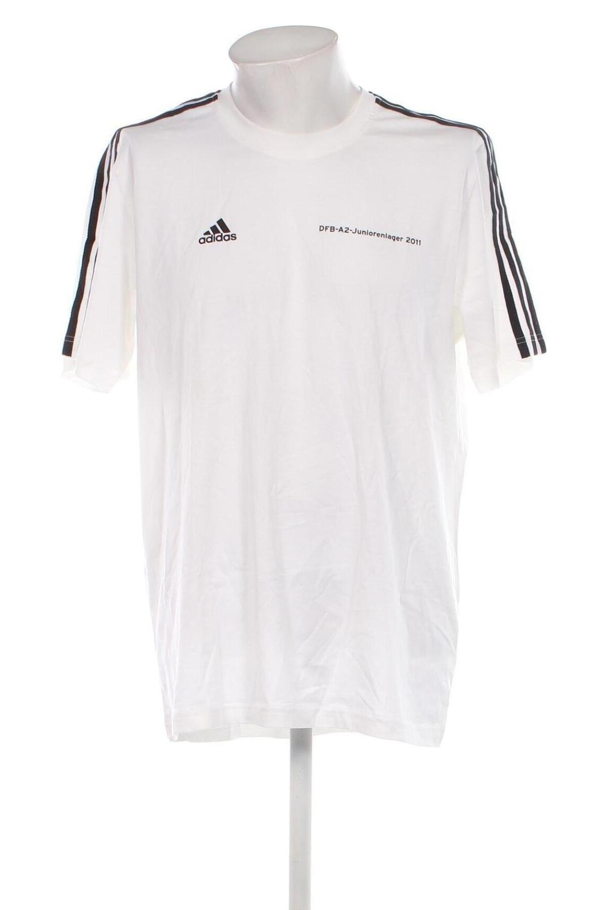 Herren T-Shirt Adidas, Größe XXL, Farbe Weiß, Preis 40,98 €